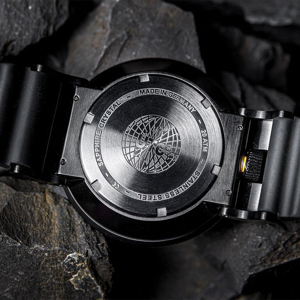 Squad Atacama UTC Quartz 46mm Black Watch with Rubber Strap - Perfect for Outdoor Adventures, Travel & Everyday Wear