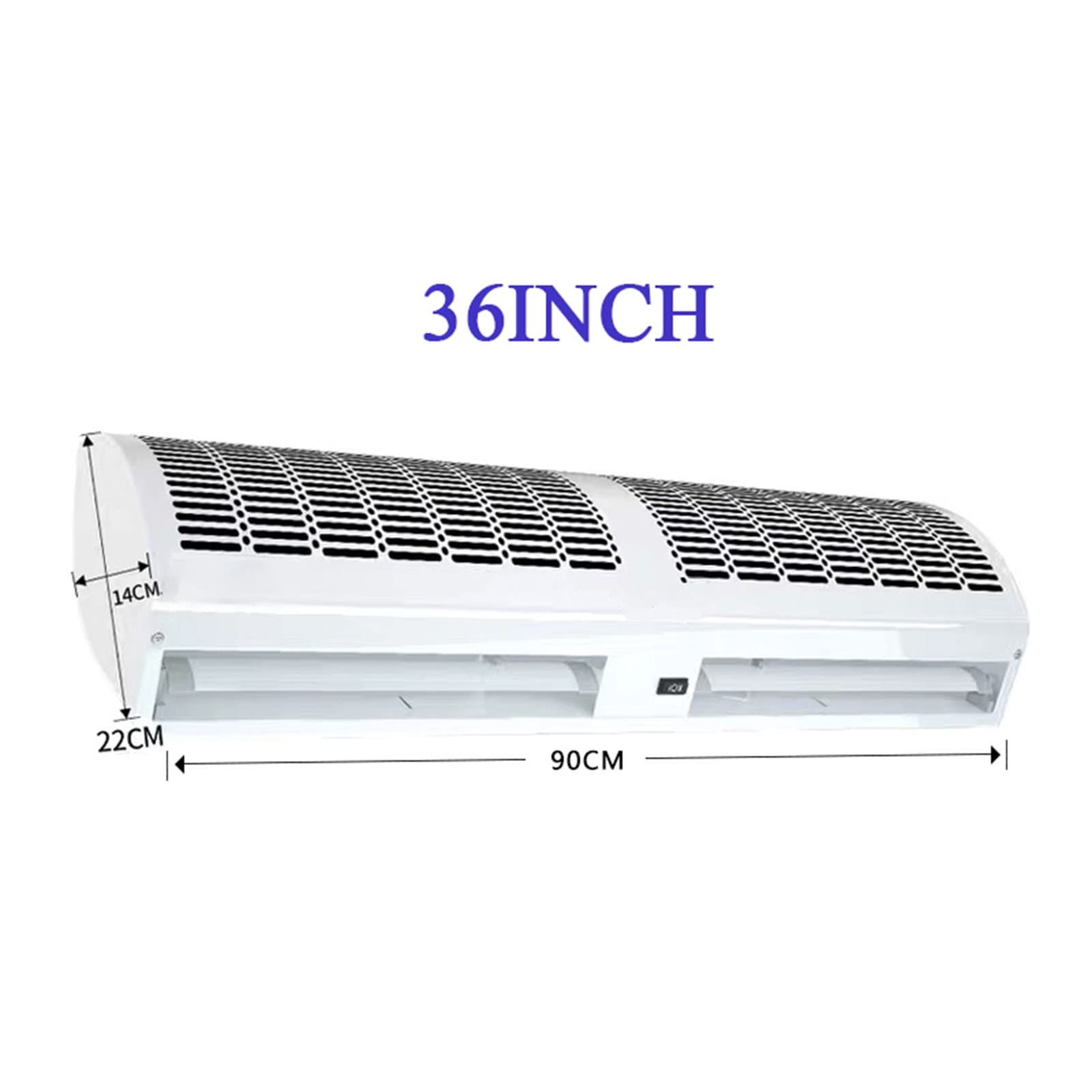 36inch Commercial & Household Air Curtain Machine - High Airflow, 2-Speed Adjustable, Remote Control for Indoor/Outdoor Use - Perfect for Store Entrances, Warehouses & Home Doorways