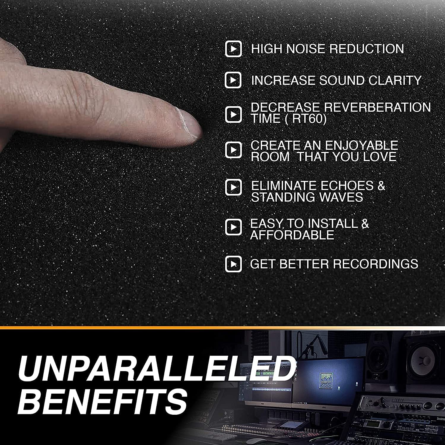 12 Pack Acoustic Foam Panels 1