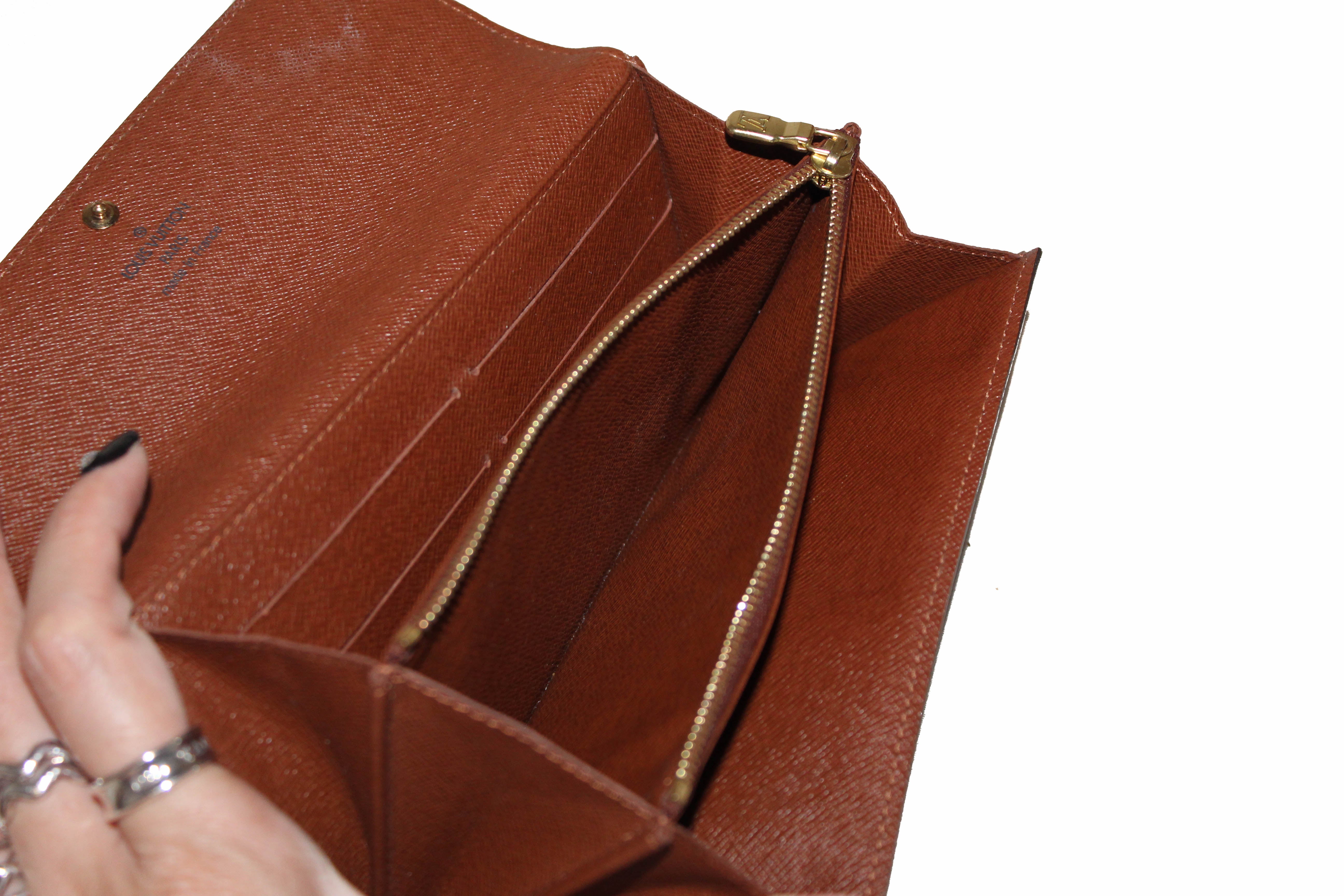 Authentic Louis Vuitton Monogram Sarah Wallet - Genuine Leather Women's Fashion Wallet for Everyday Use & Luxury Gift Giving