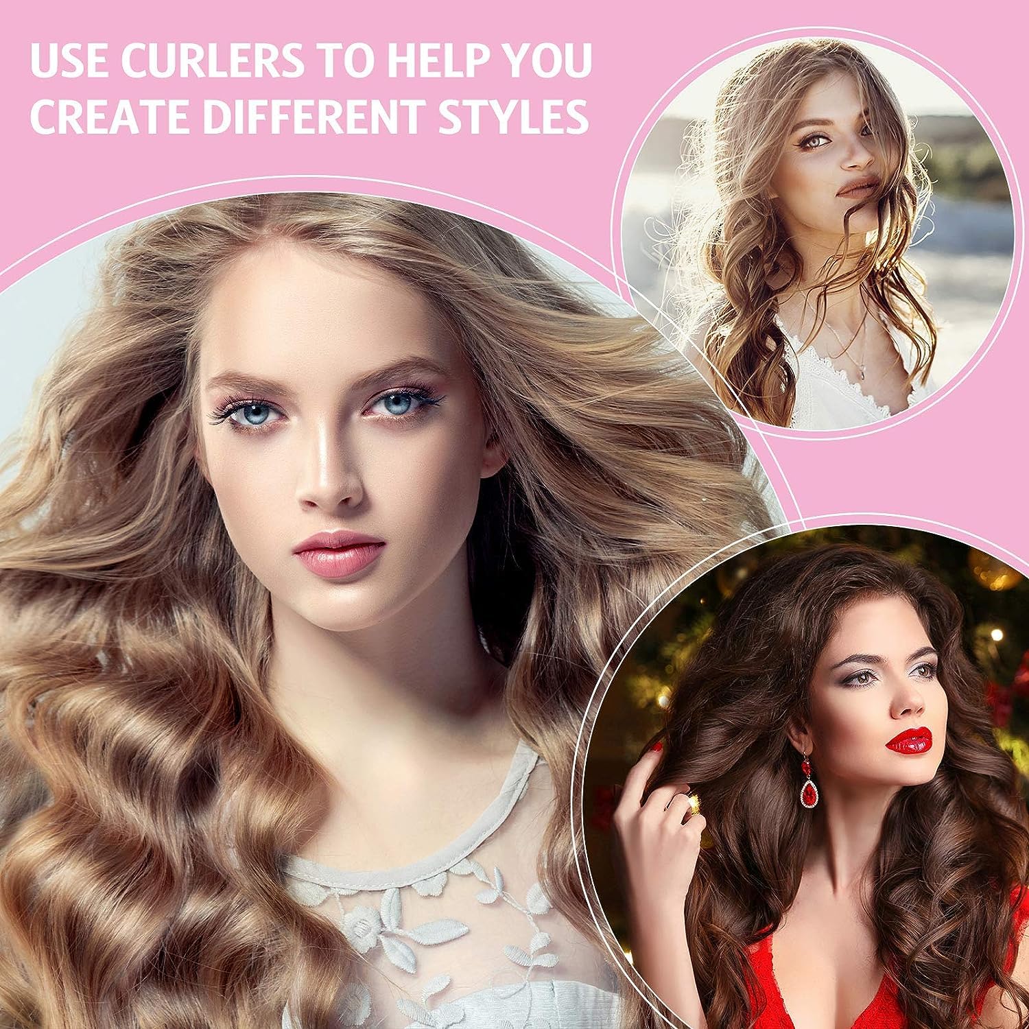 Soft Foam Sponge Hair Rollers for Sleeping - 12pc Flexible Curly Wavy Hair Styling Tools for Long & Short Hair | Perfect for Overnight Curls, Salon-Quality Styling at Home