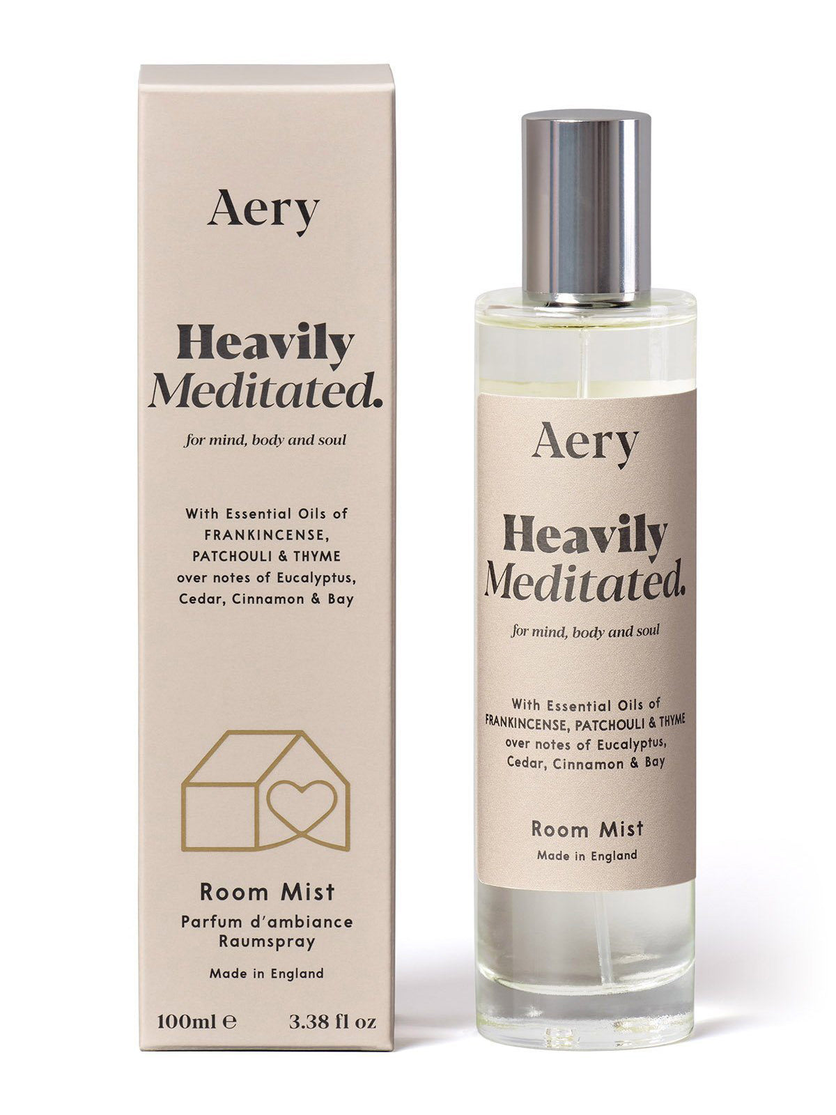 Aery Aromatherapy Room Spray - Lavender Essential Oil for Stress Relief & Relaxation | Perfect for Bedroom, Yoga Studio & Meditation Spaces