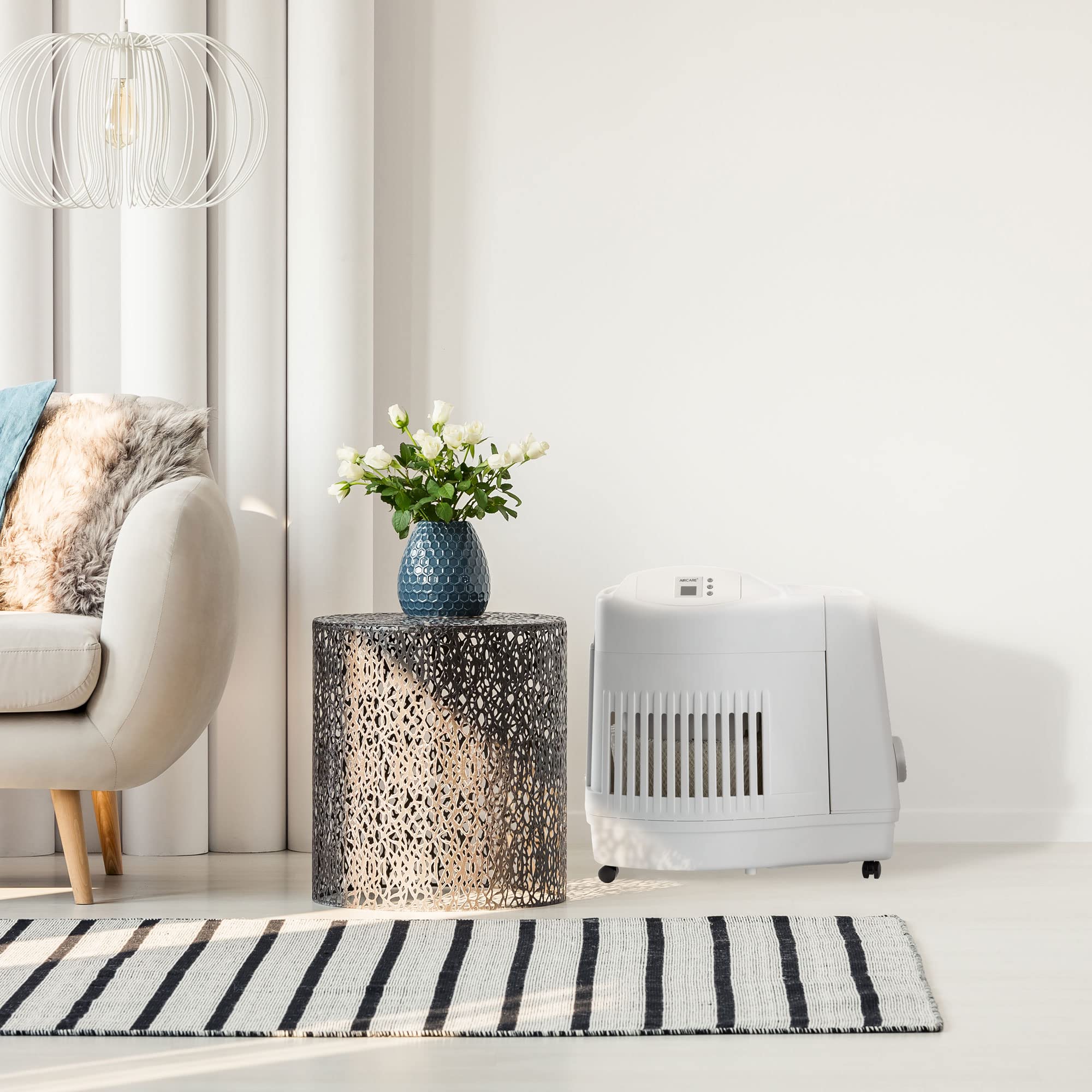 AIRCARE MA Whole-House Console-Style Evaporative Humidifier for Large Rooms - 3600 Sq Ft Coverage, Quiet Operation, Digital Display - Perfect for Dry Climate Homes, Offices, and Nurseries