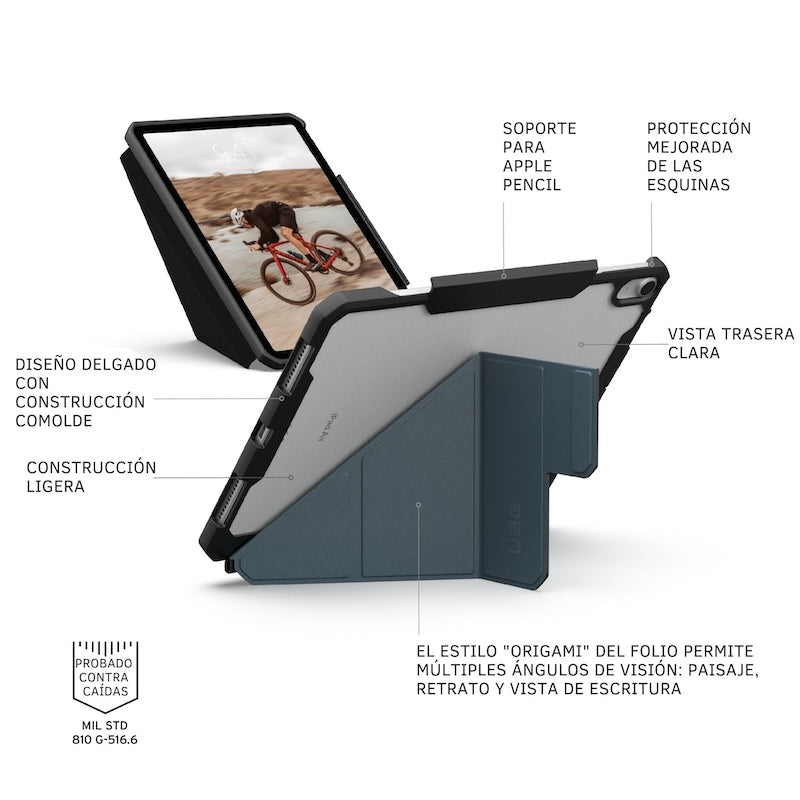 UAG Essential Rugged Case for iPad Air 11 (M2 Model) - Shockproof & Drop Protection - Perfect for Travel, Work & Outdoor Adventures