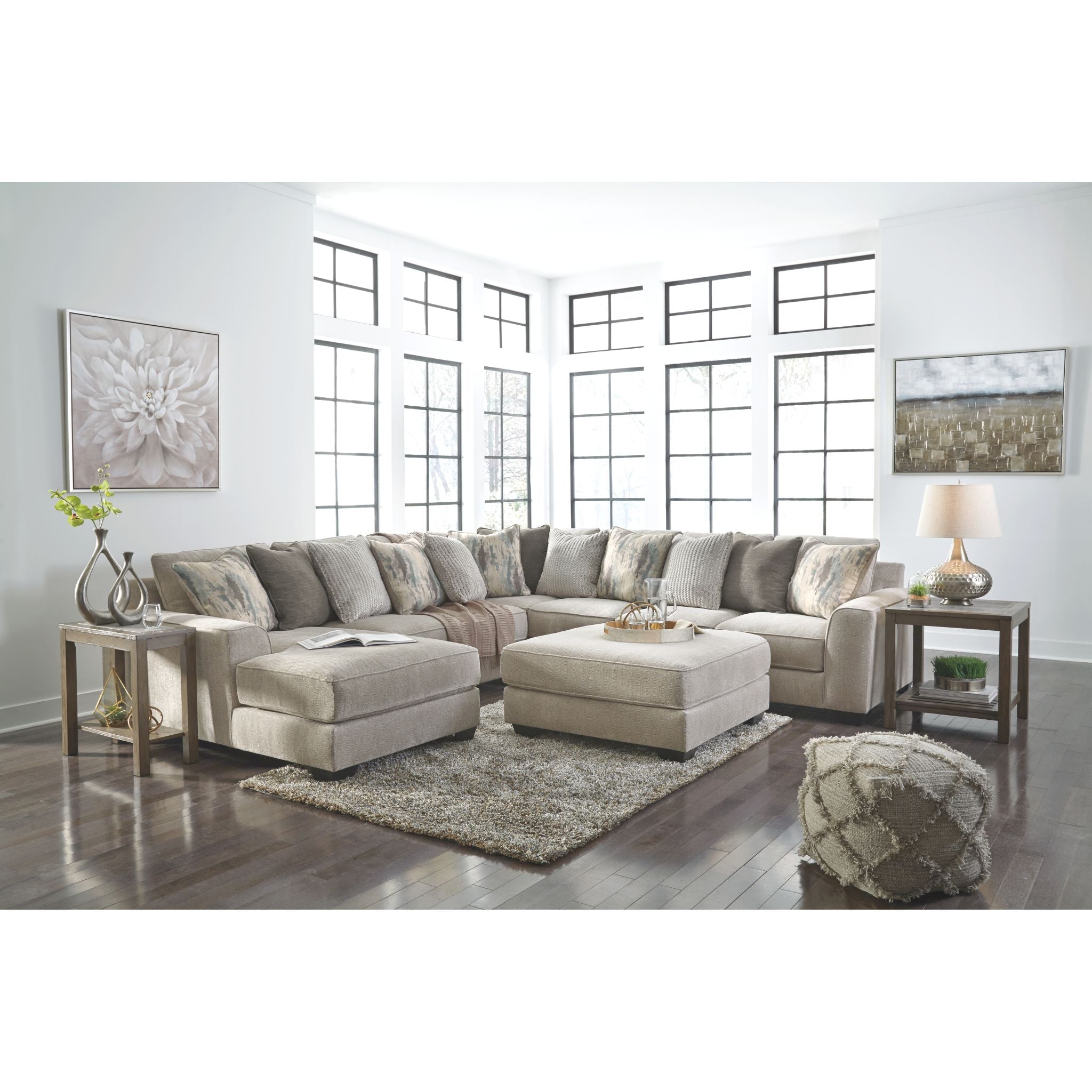 Ardsley 4-Piece Sectional Sofa with Chaise Lounge - Modern L-Shaped Living Room Couch for Small Spaces, Apartment & Family Gatherings