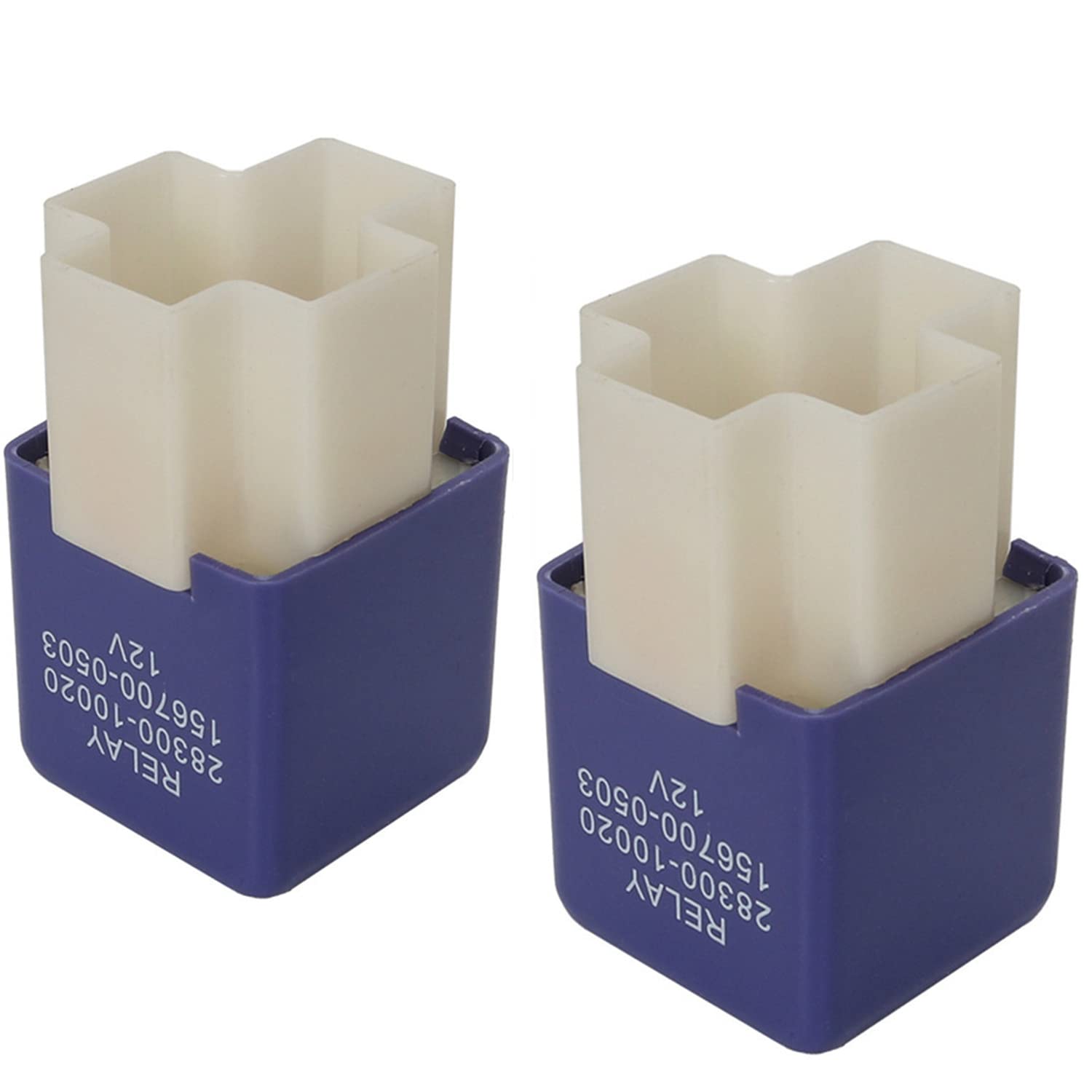 2PCS Starter Relay Compatible with Toyota Corolla, Camry, 4Runner, Echo, Scion xA xB, RAV4, Tacoma & Lexus GS300, ES300, LS400, RX300, IS300, SC430 - Replaces 28300-10020, 156700-0503, 28341-11010 - Reliable Engine Start for Smooth Driving & Commuting