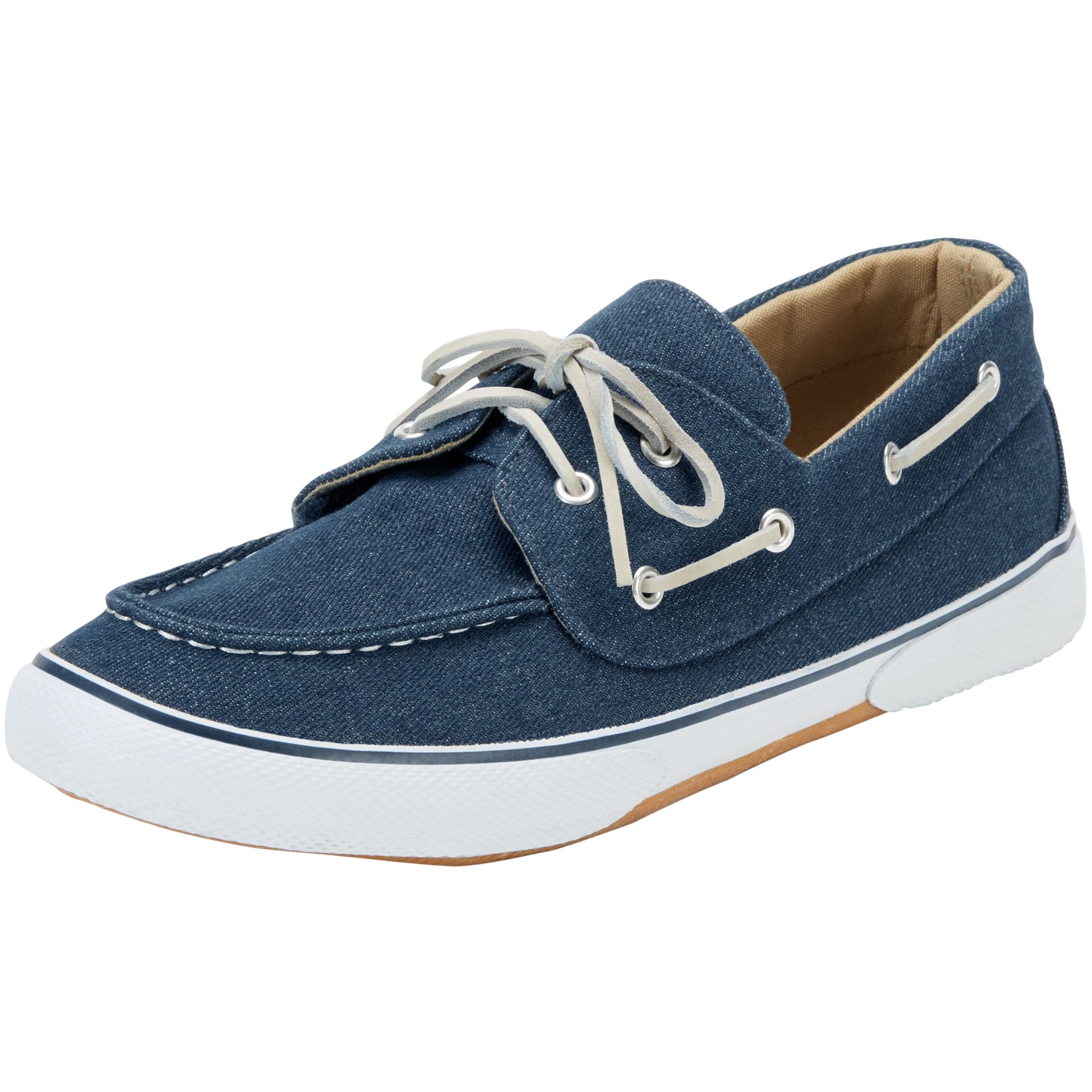 KingSize Men's Canvas Boat Shoes - Comfortable & Breathable Slip-On Deck Shoes for Casual Wear, Sailing & Outdoor Activities