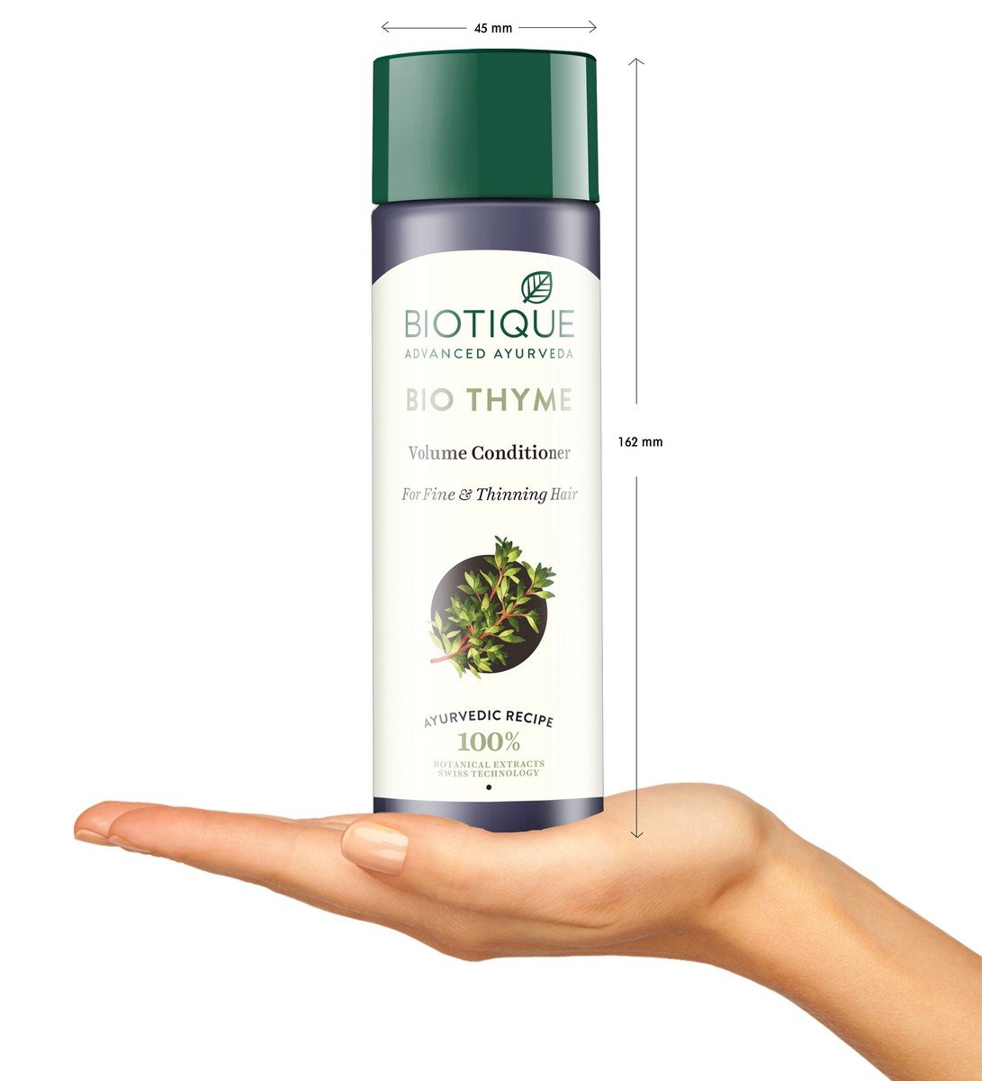 Biotique Bio Apricot Refreshing Body Wash 190ml & Bio Thyme Volume Conditioner 200ml Combo Set - Natural Hair & Body Care for Dry Skin - Perfect for Daily Shower Routine and Spa Day at Home
