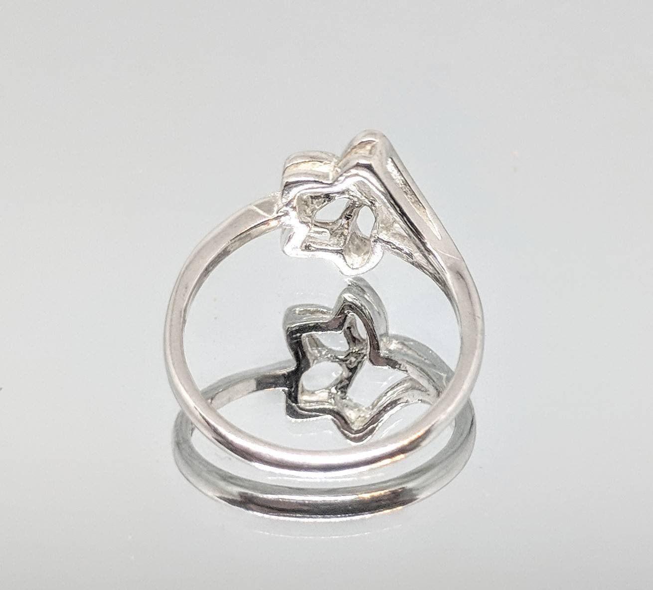 DIY Sterling Silver or 14K Gold Freeform Flower Ring - Size 7 Jewelry Setting for Women | Fashion Statement Ring 168027/148027 | Perfect for Weddings, Parties & Everyday Wear