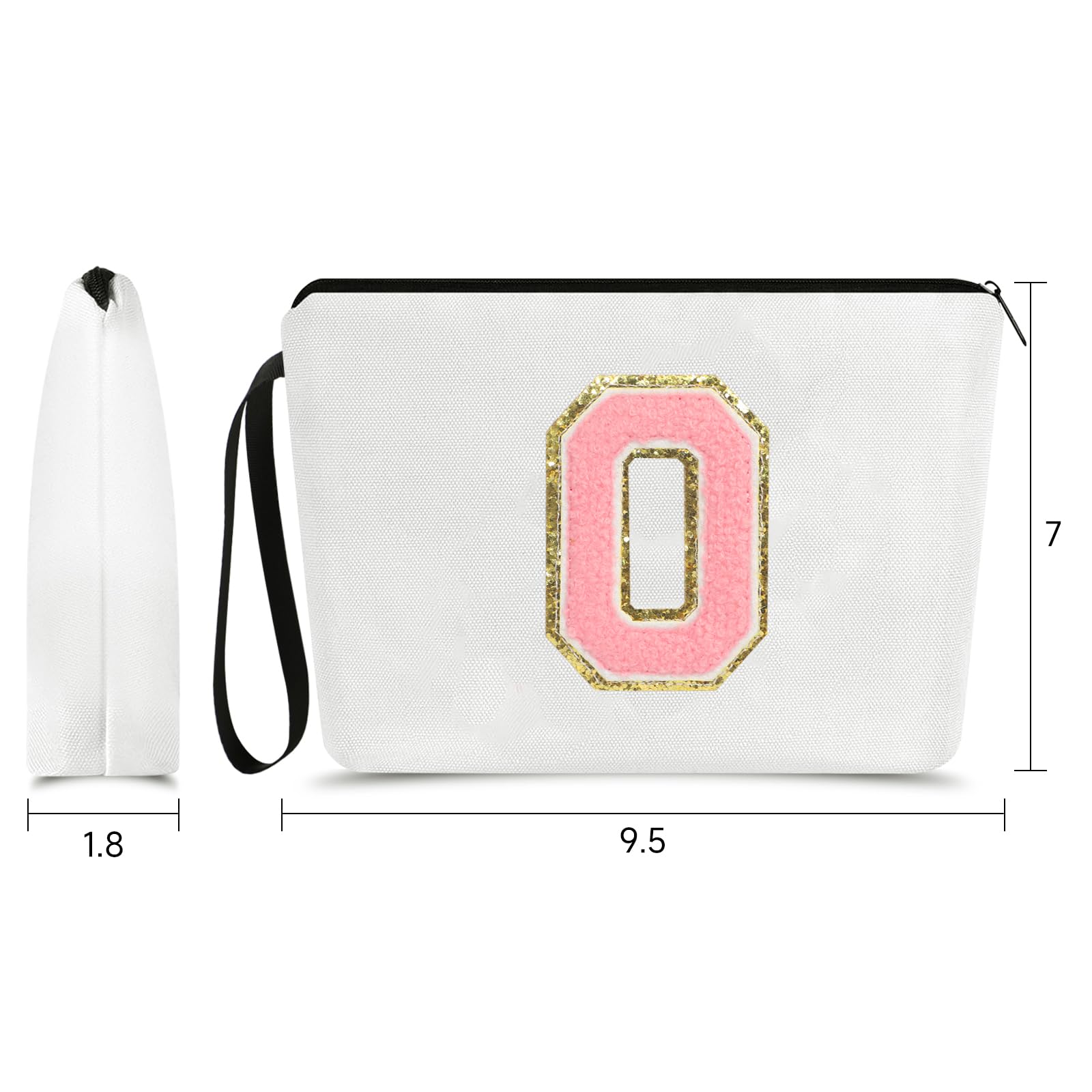 UAREHIBY A-Z Personalized Cosmetic Bag for Women - Perfect Bridal & Bridesmaid Gifts, Birthday Present for Best Friend, Thank You Gift for Nurses & Teachers - Ideal for Travel, Makeup Storage & Everyday Use