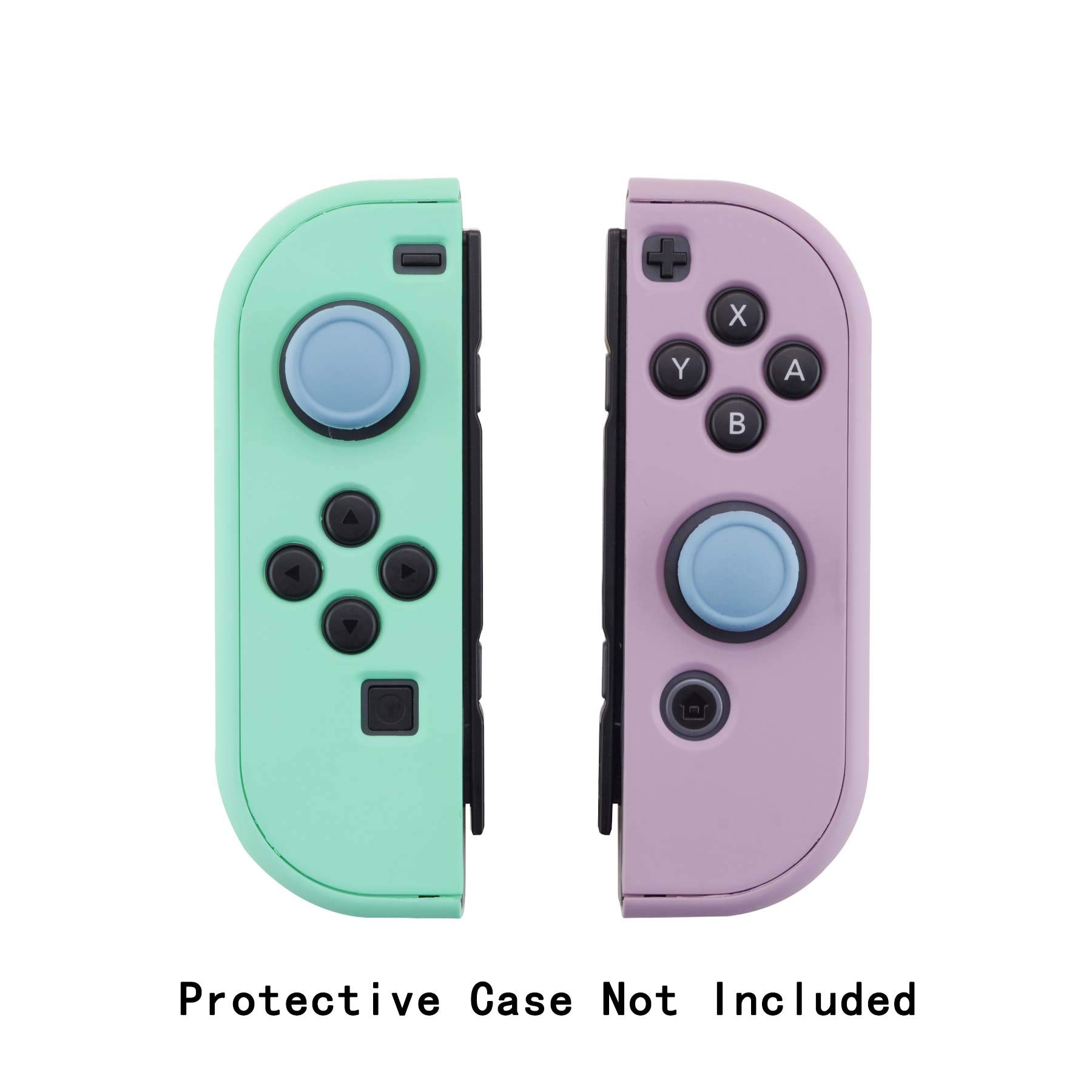 eXtremeRate PlayVital Silicone Joystick Caps for Nintendo Switch, Switch Lite & Switch OLED - Comfortable Thumb Grip Covers (Airforce Blue) - Perfect for Gaming, Travel & Long Play Sessions