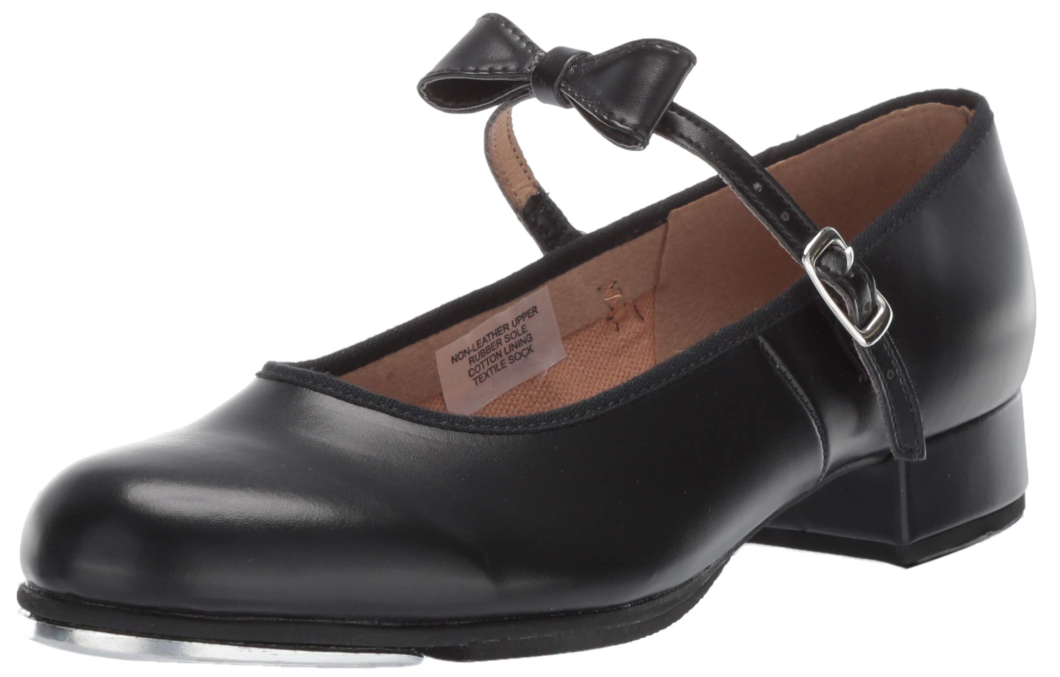 Bloch Women's Merry Jane Dance Shoes - Black Leather Ballet Flats for Jazz, Tap & Performance - Comfortable & Stylish Size 7.5 Medium US - Perfect for Dance Classes, Recitals & Stage Performances