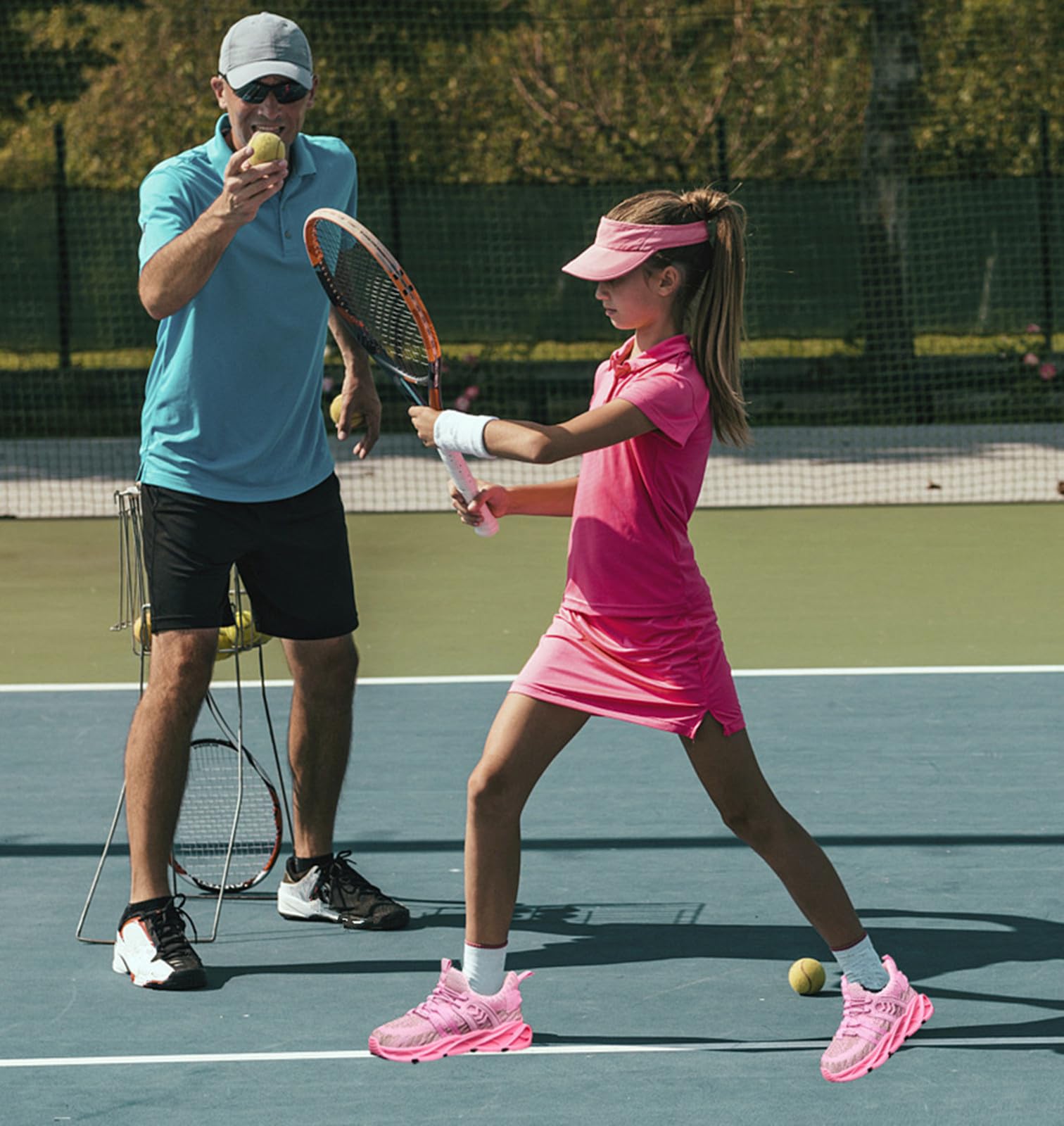 DADAWEN Boys Girls Sneakers - Lightweight Breathable Tennis & Running Shoes for Toddler, Little Kid, Big Kid - Perfect for School, Sports & Playtime