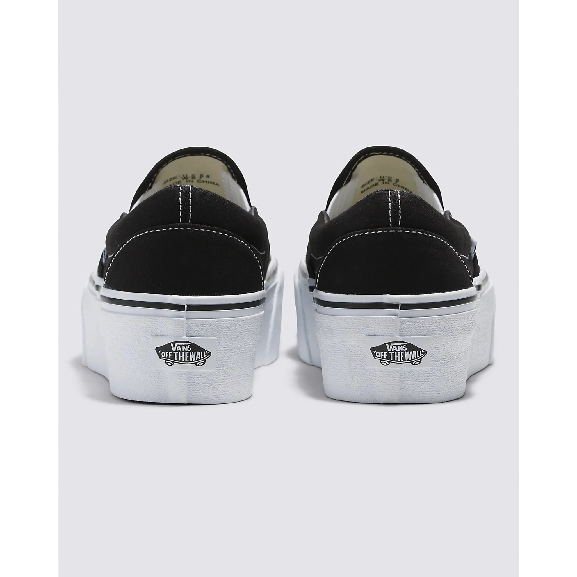 Vans Classic Slip-On Stackform Shoes - Black & White Checkerboard Skate Shoes for Men & Women | Comfortable Casual Sneakers for Skateboarding, Walking & Everyday Wear