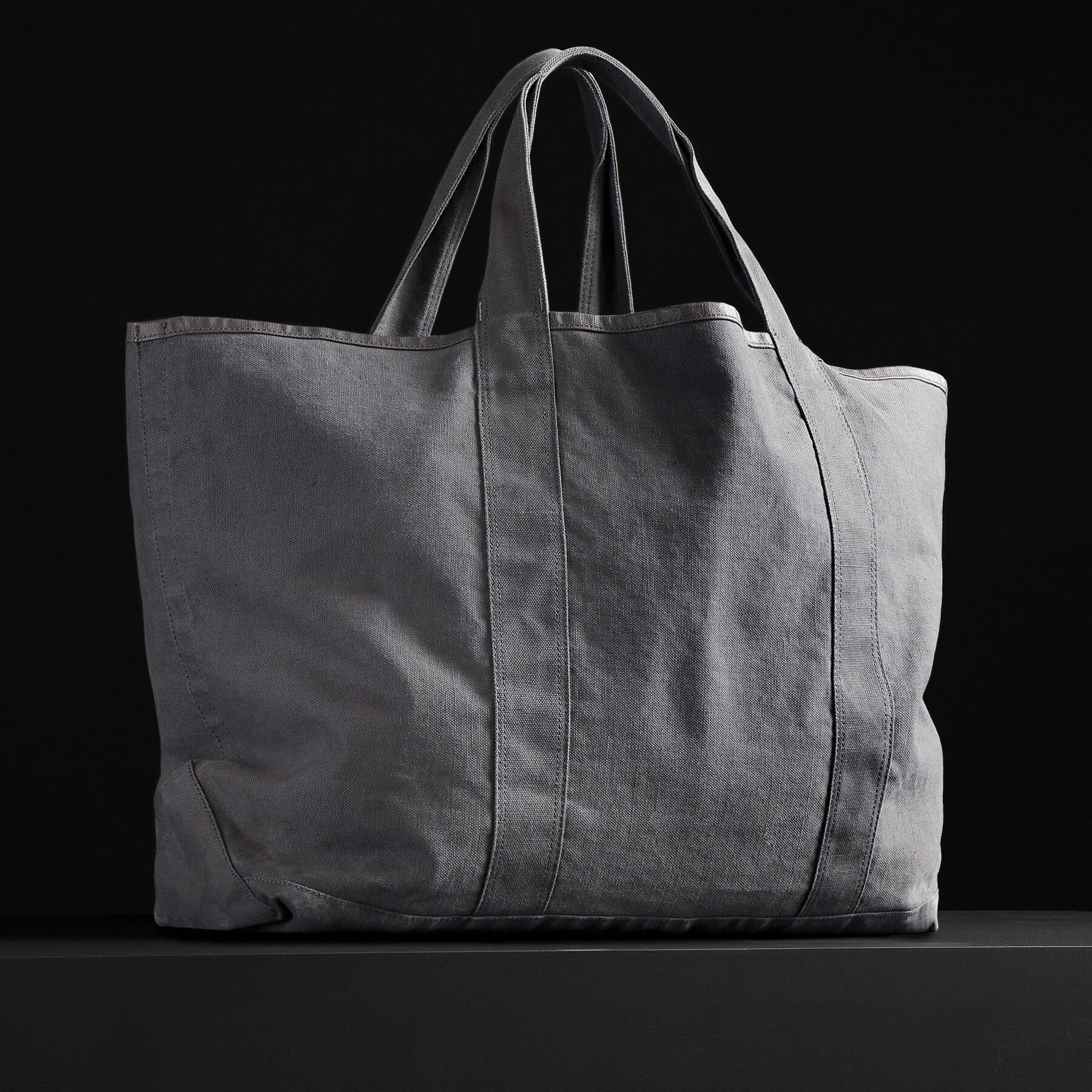 Premium Large Canvas Tote Bag - Silver | Durable & Stylish Carryall for Shopping, Beach, Work & Travel