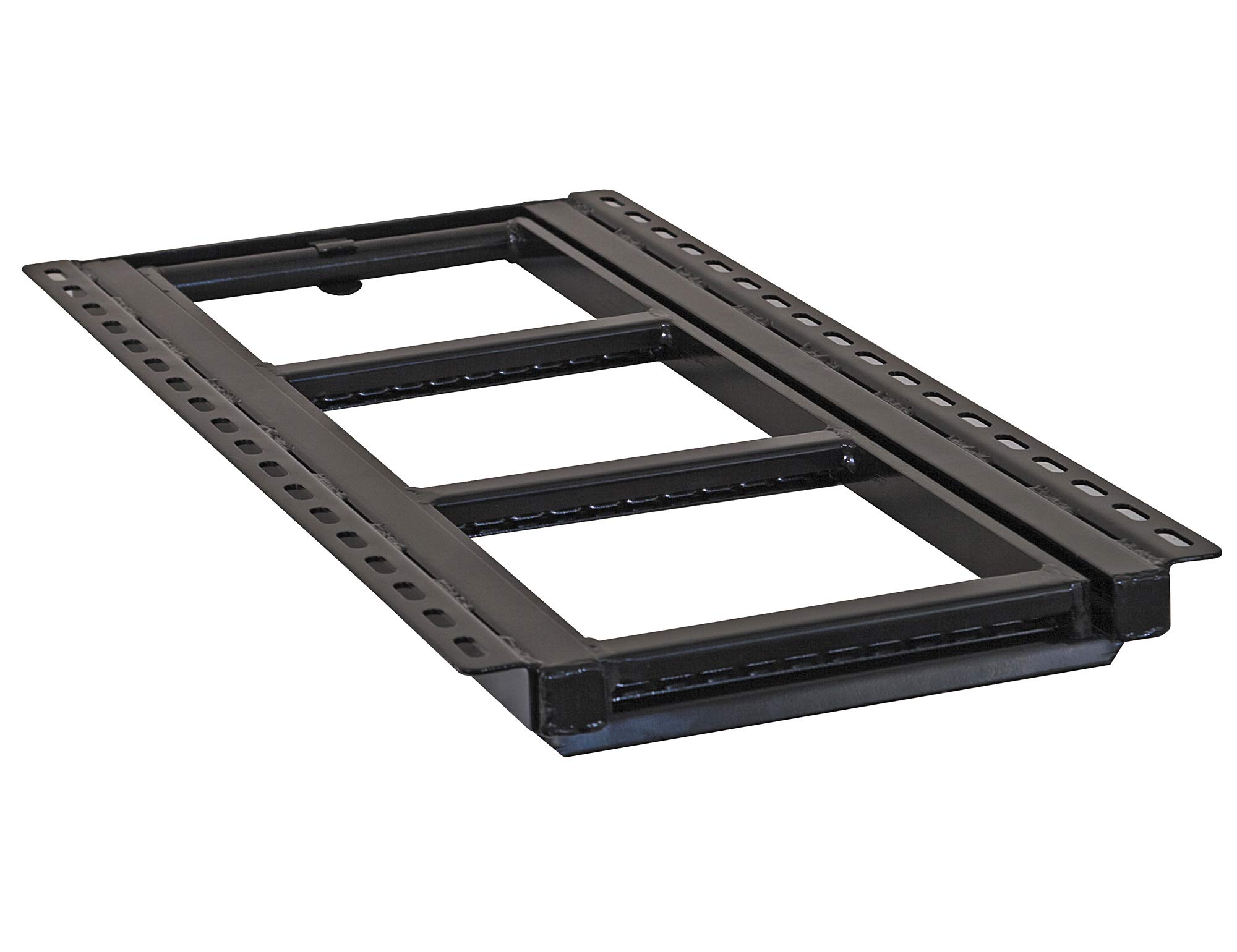Buyers Products 5233000 Black 3-Rung Retractable Truck Step - Heavy Duty Pull Out Ladder for Pickup Trucks & SUVs | Easy Access to Truck Bed & Roof Rack | Durable Aluminum Construction