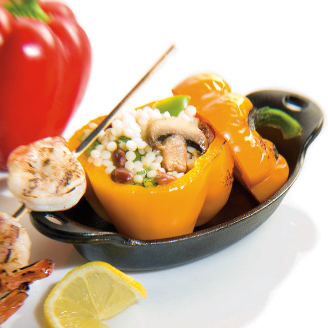 6 Inch Cast Iron Oval Serving Platter - Perfect for Holiday Dinners, Buffets & Elegant Table Settings