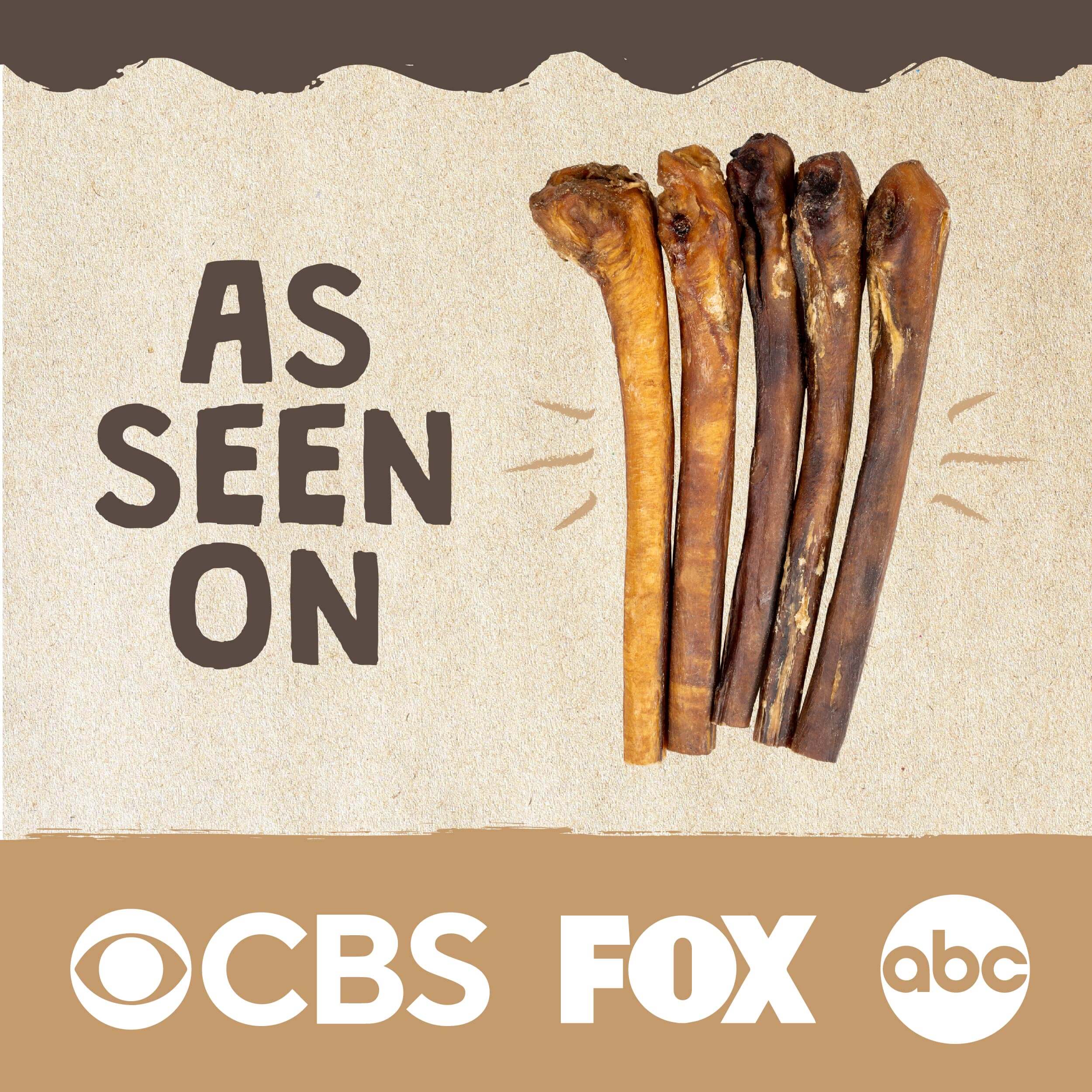 Premium All-Natural Bully Sticks for Dogs - Long-Lasting Chew Treats for Puppies & Adult Dogs - Grain-Free, Odor-Free, High-Protein Dog Dental Chews - Perfect for Training, Teething & Anxiety Relief