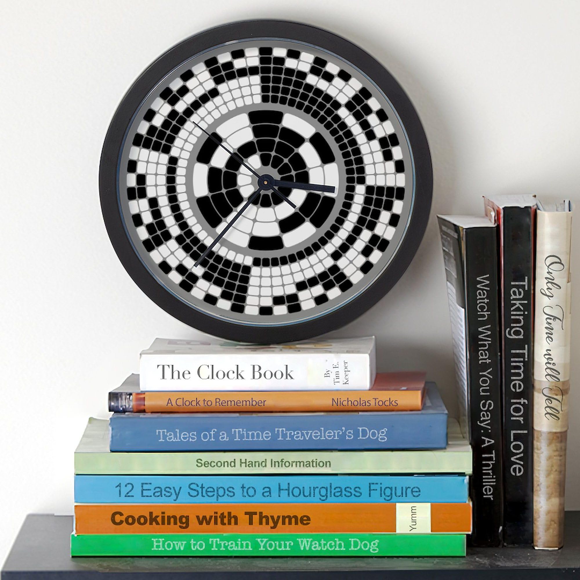 Analog Binary 10-Inch Wall Clock - Modern Home & Office Decor for Living Room, Kitchen, Bedroom | Perfect for Tech Lovers, Programmers & Unique Gift Ideas