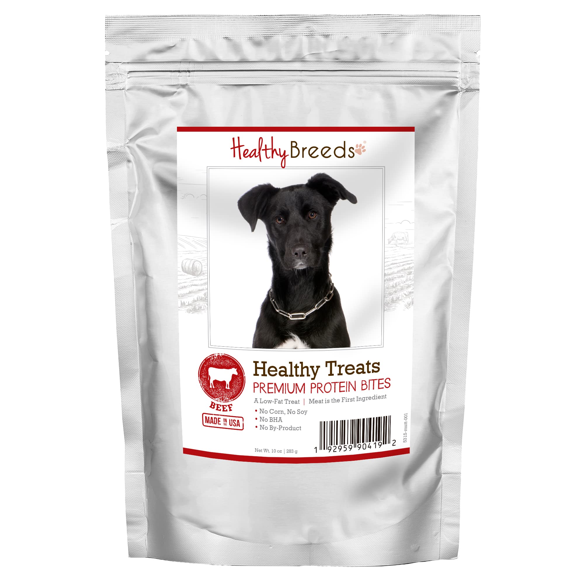 Healthy Breeds Premium Protein Bites for Dogs - Low Fat Beef Dog Treats with Real Meat as First Ingredient - 10oz - Perfect for Training & Rewarding Good Behavior