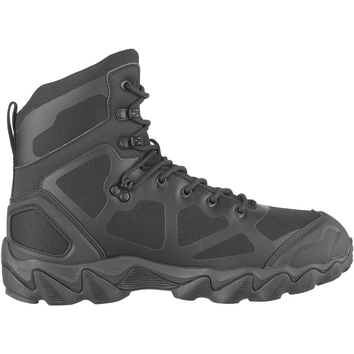 Mil-Tec Men's Tactical Chimera High Boots - Black Military Combat Boots for Outdoor Hiking, Work & Adventure