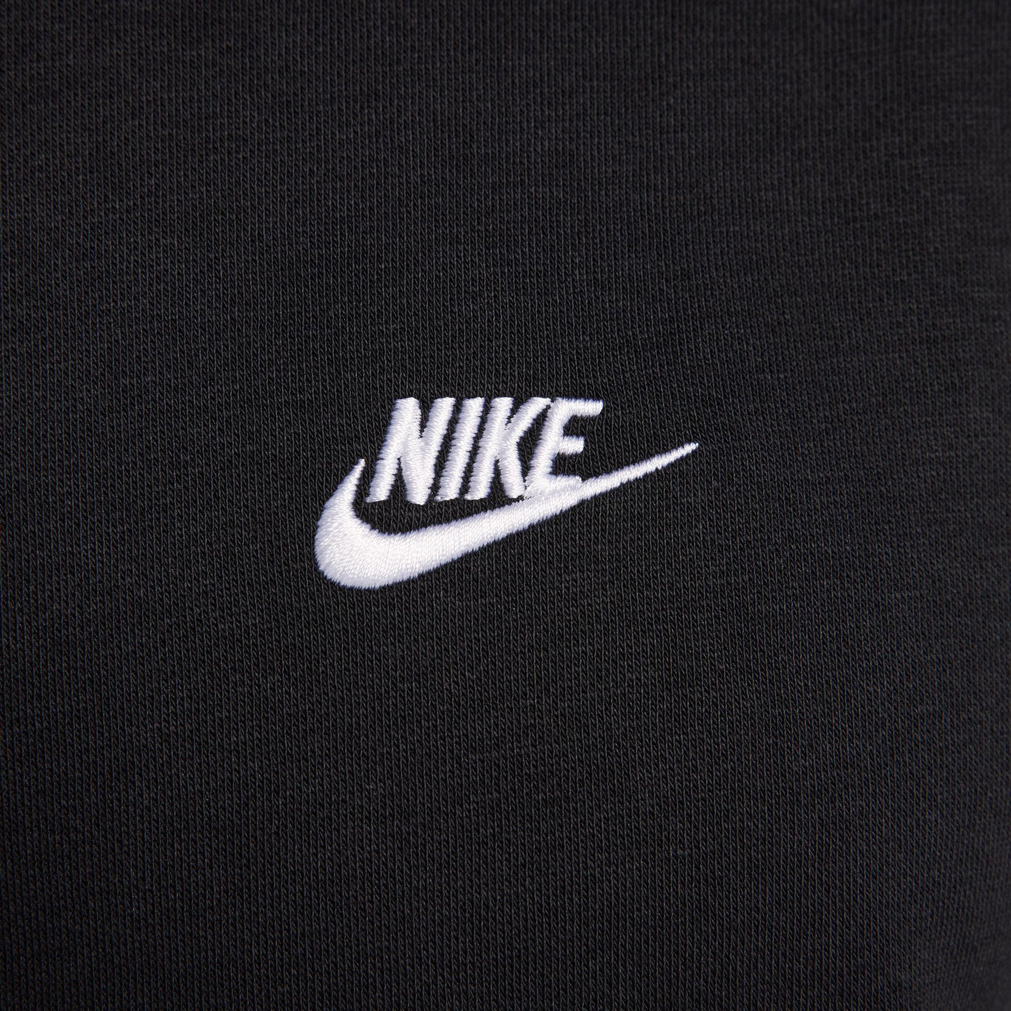 Nike Club Fleece Pullover Hoodie for Men & Women - Black & White Color Options | Soft Cotton Blend, Comfortable Casual Wear for Gym, Running, Travel & Everyday Use
