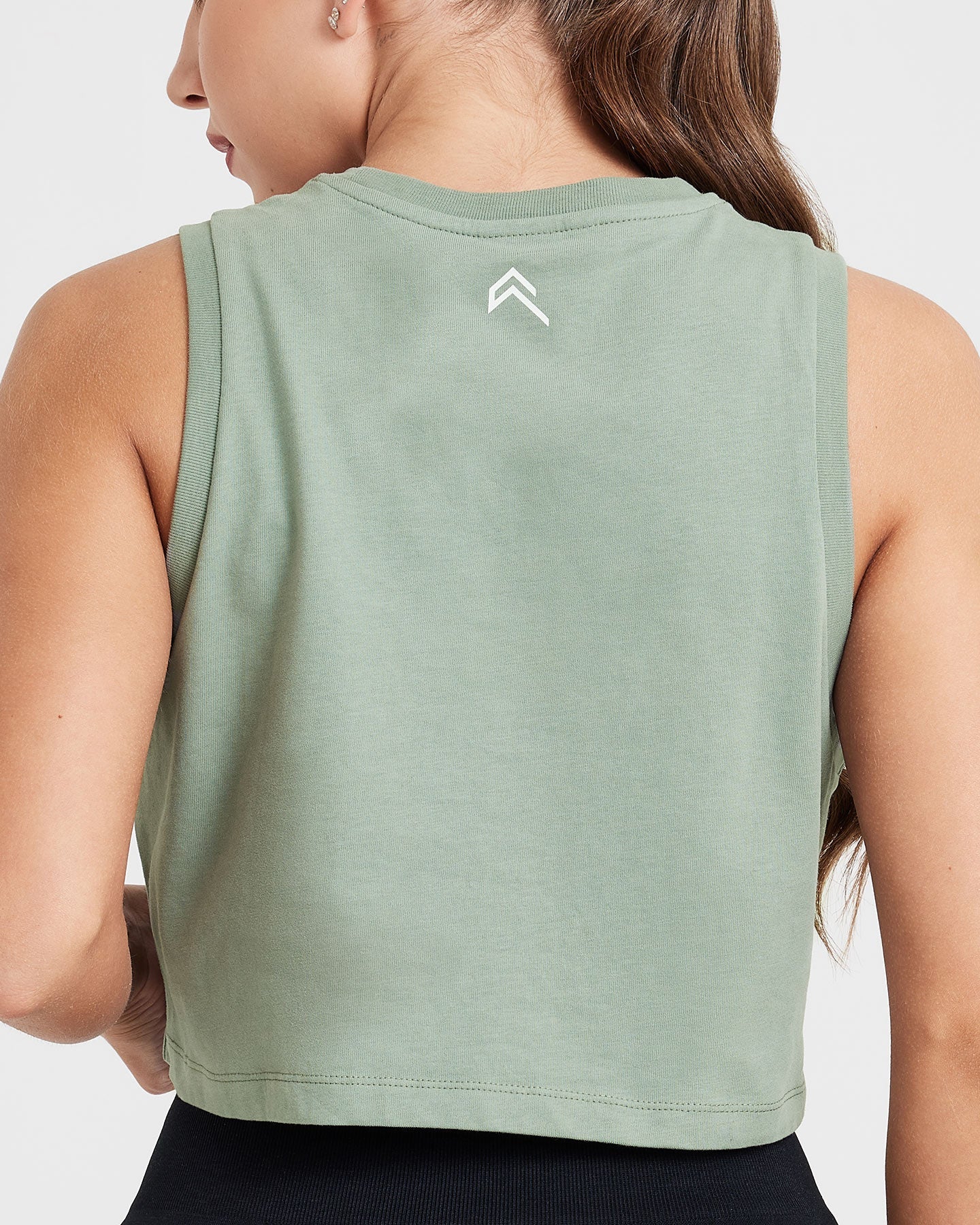 Graphic Jersey Tank Top for Women - Soft Washed Sage Green - Perfect for Summer Outfits & Casual Wear