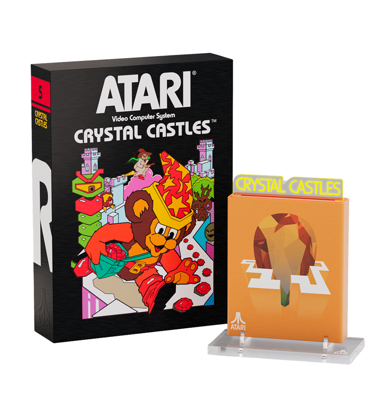 Limited Edition Atari Crystal Castles Arcade Game - Retro Gaming Collectible for Home & Office Decor