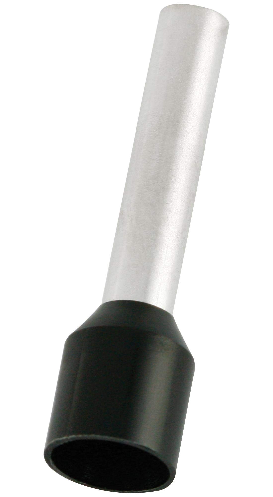 PRO MC1060-03-BK Wire Ferrules - 26.5mm Length, 10 AWG 18mm Pin, Single Wire 6mm², Black (6-Pack) - Perfect for Electrical Wiring, DIY Projects, and Industrial Applications
