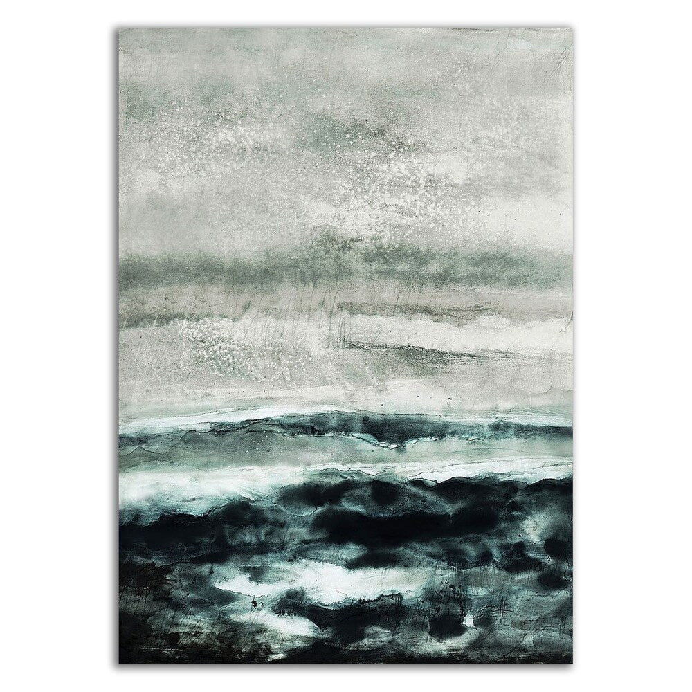 Abstract Waterscape Canvas Print by Iris Lehnhardt - Ready to Hang Wall Art for Living Room, Bedroom & Office Decor