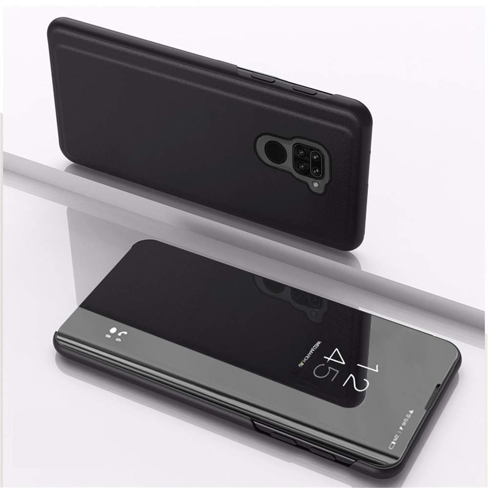 Samsung Galaxy A81 Case Mirror Plating Flip Cover - Ultra Thin Hard Protective Shockproof Anti-Scratch Frame for Samsung Galaxy M60S/A81 (Black) | Perfect for Daily Use, Travel & Business Meetings