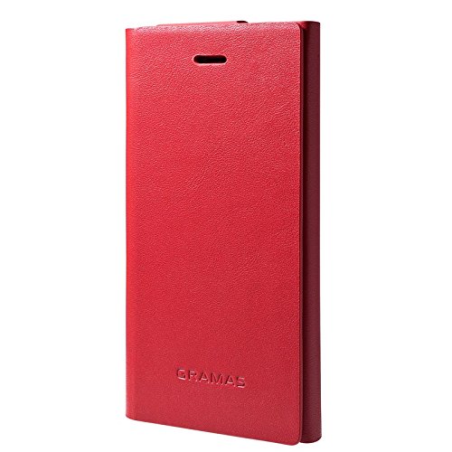 Premium Genuine Leather Case for iPhone 5/5s - Elegant Red by Gramas | Slim Protective Cover with Card Slot | Perfect for Business Professionals & Daily Use