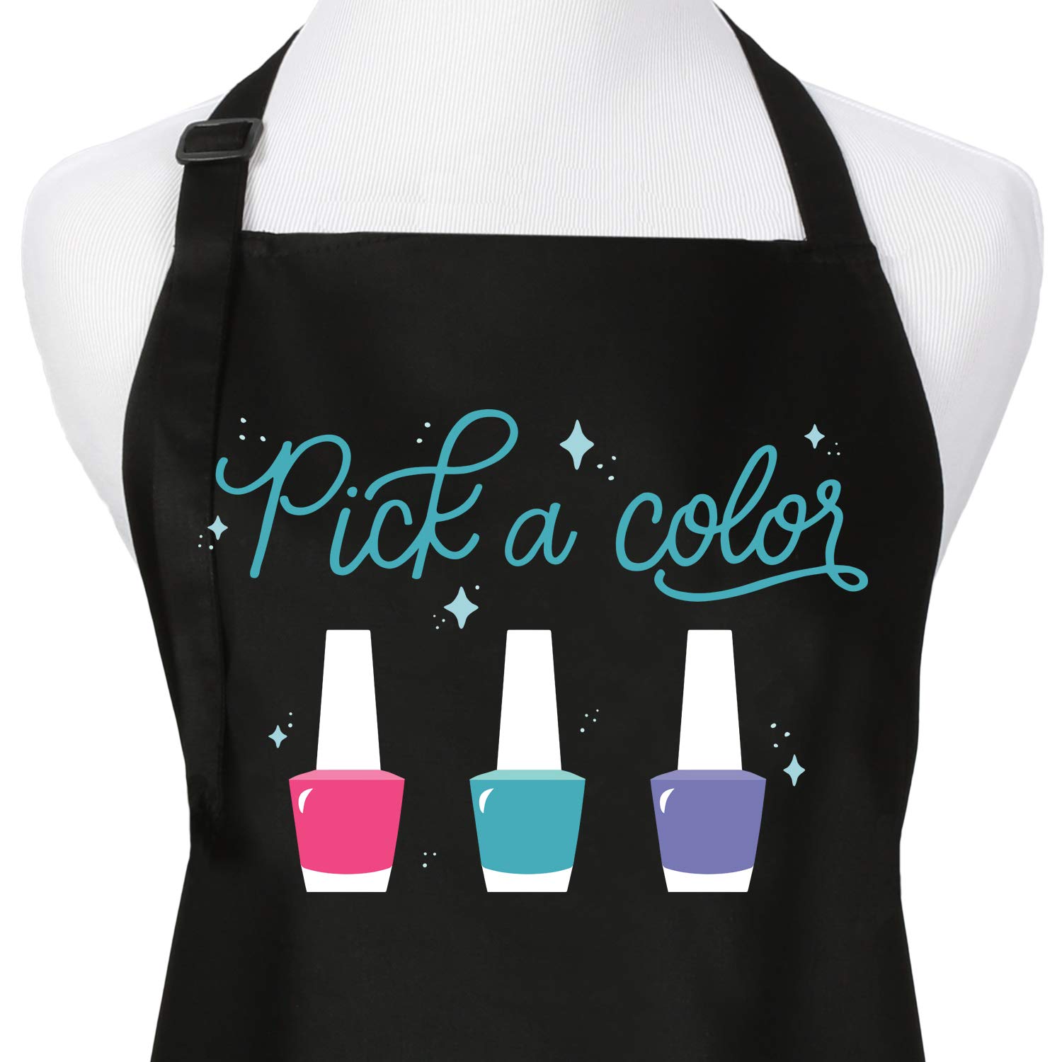 **Plum Hill Nail Technician Apron for Women - 3-Pocket Salon Apron for Manicurists & Nail Artists - Durable Cosmetology Apron for Nail Salons & Home Use - Perfect for Nail Art Supplies & Tools**
