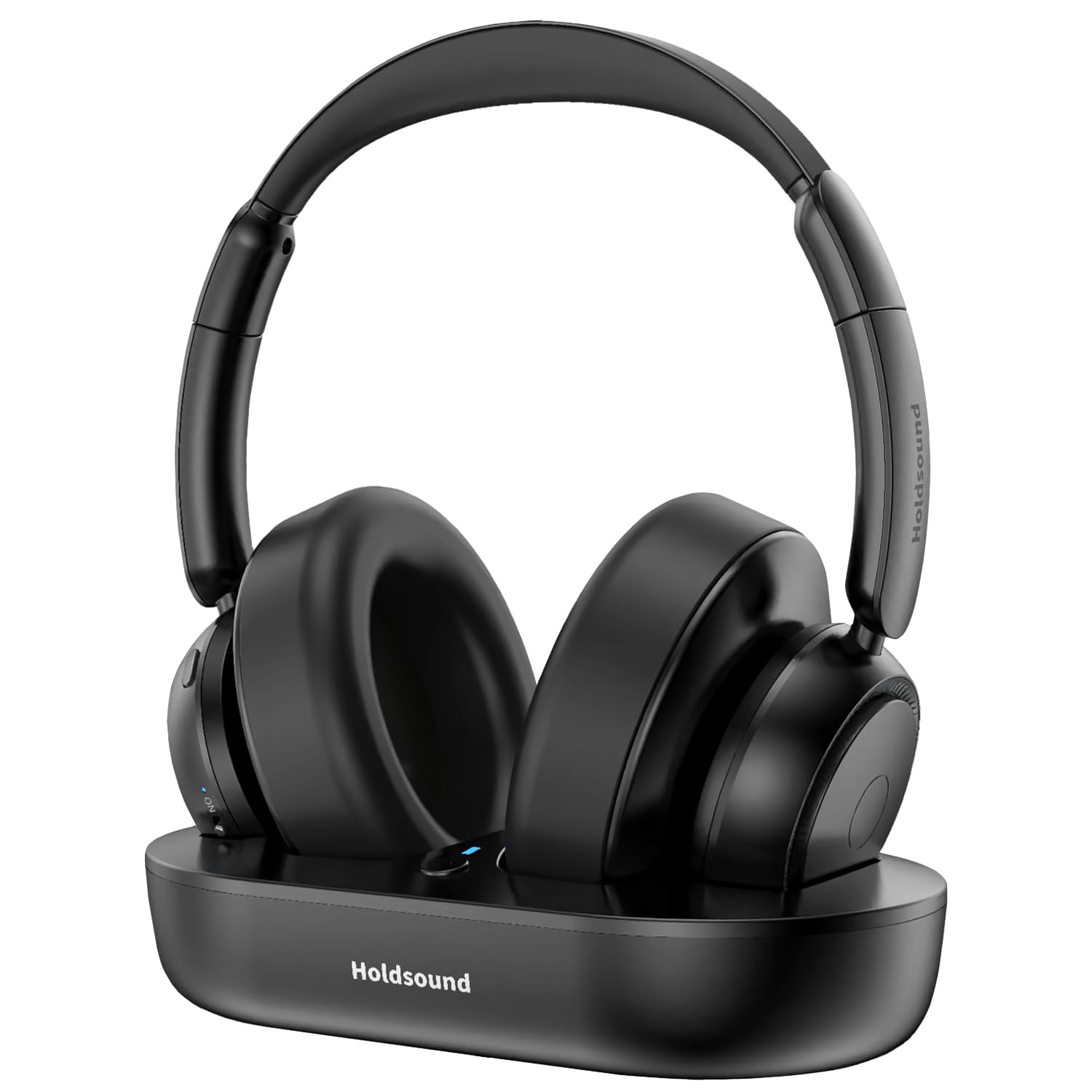 Wireless TV Headphones BKM500 with Transmitter (Optical/AUX/RCA) - Plug & Play, 35H Battery, 3 EQ Modes - Perfect for Late Night TV Watching & Hearing Impaired Users