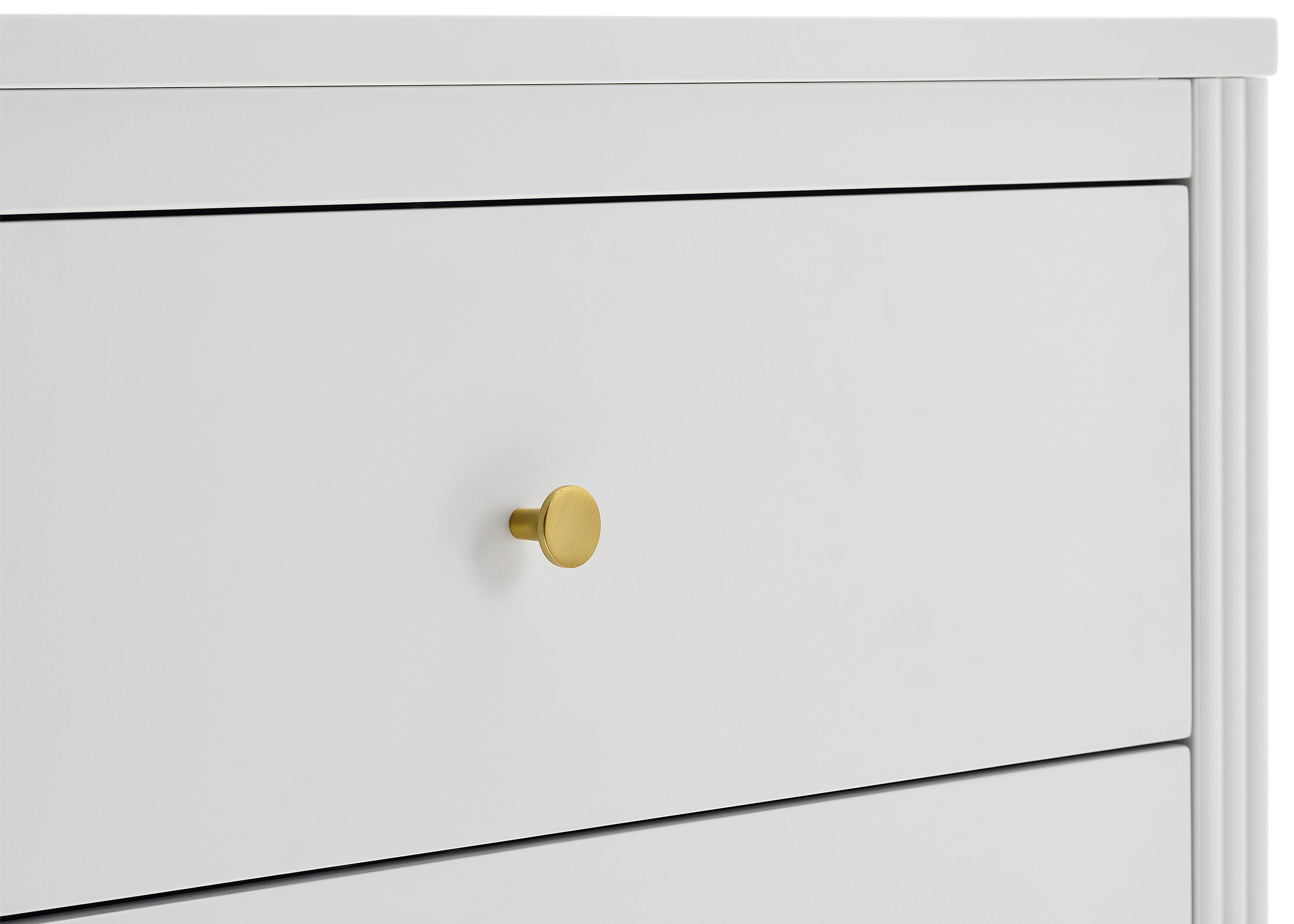 Eloise 3 Drawer Dresser with Changing Top & Interlocking Drawers - Nursery Storage Solution for Baby Clothes, Diapers & Essentials | Modern Baby Changing Table & Dresser Combo for Nursery Organization