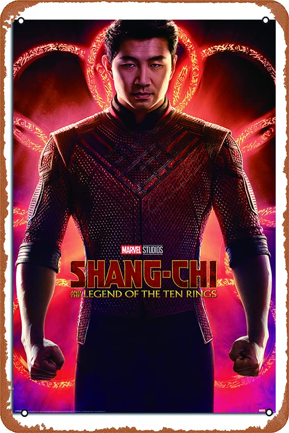 Shang-Chi And The Legend Of The Ten Rings Vintage Metal Tin Sign - 12x8 Inch Retro Wall Art for Home, Bar & Cafe Decor - Perfect for Marvel Fans, Man Cave & Themed Rooms