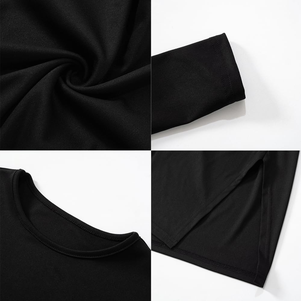Sexy Black Long Sleeve Bodycon Dress for Women - Slim Fit Party Clubwear & Evening Cocktail Dress