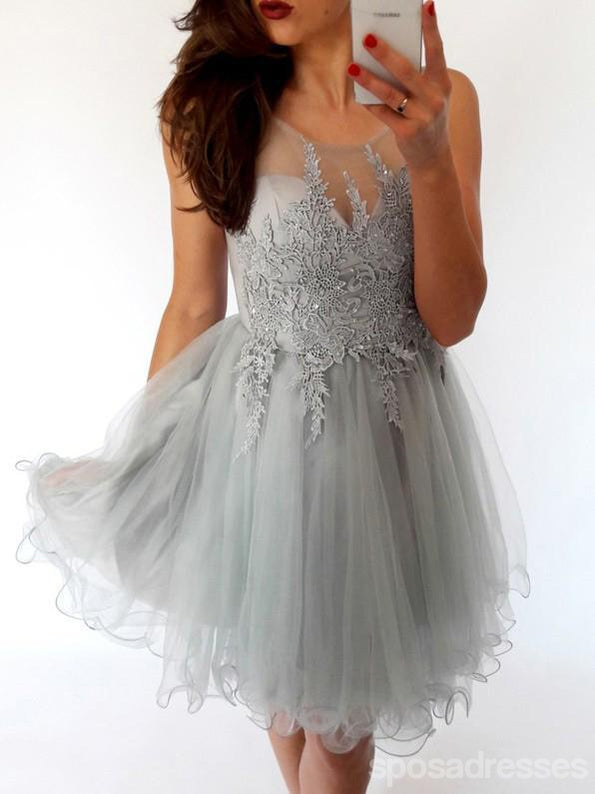 Elegant Pink Lace Illusion Short Homecoming Dress - Flattering A-Line Design for Prom & Special Occasions | Perfect for Dances, Parties & Formal Events | Style CM685