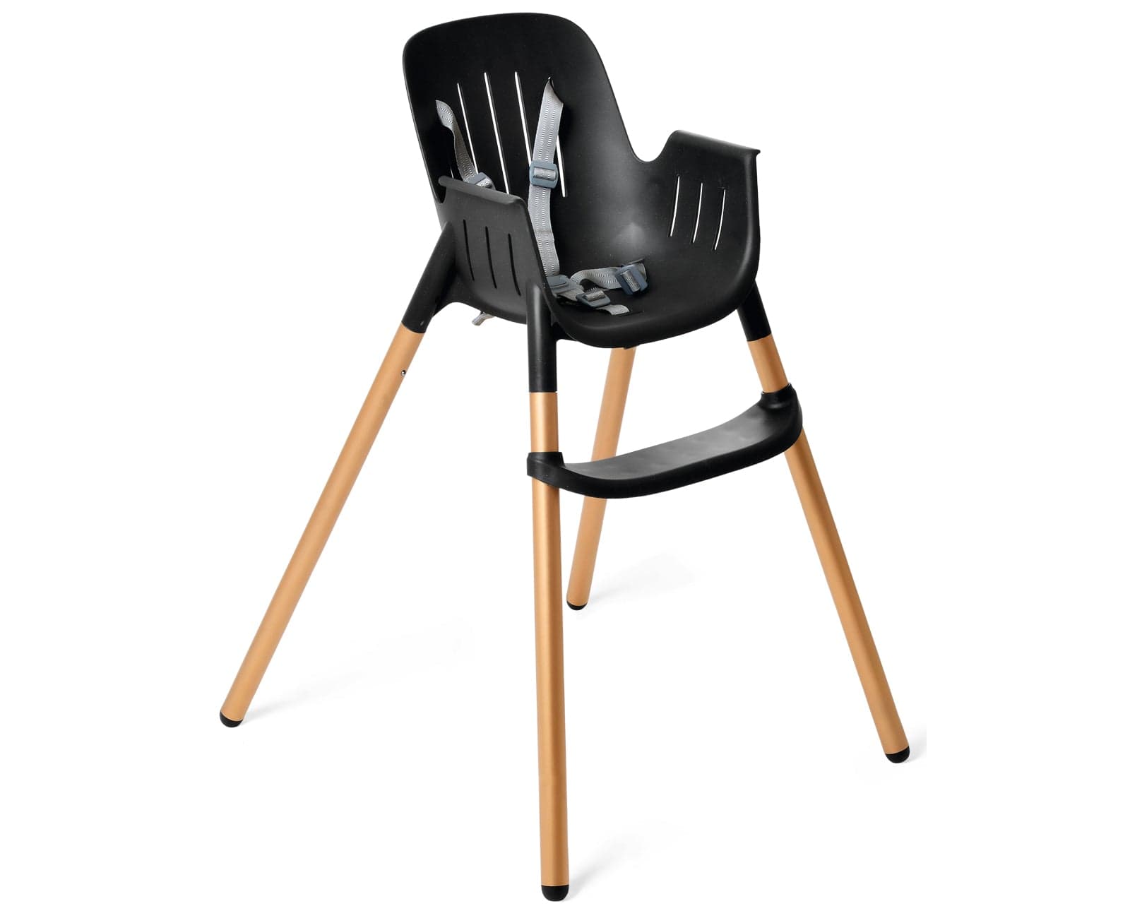 Peg Perego Poke High Chair for Babies & Toddlers - Adjustable Wooden Baby Feeding Chair with Safety Harness - Perfect for Dining, Weaning & Family Mealtime