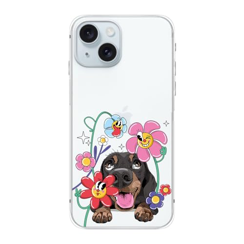 Happy Flowers w/Dog