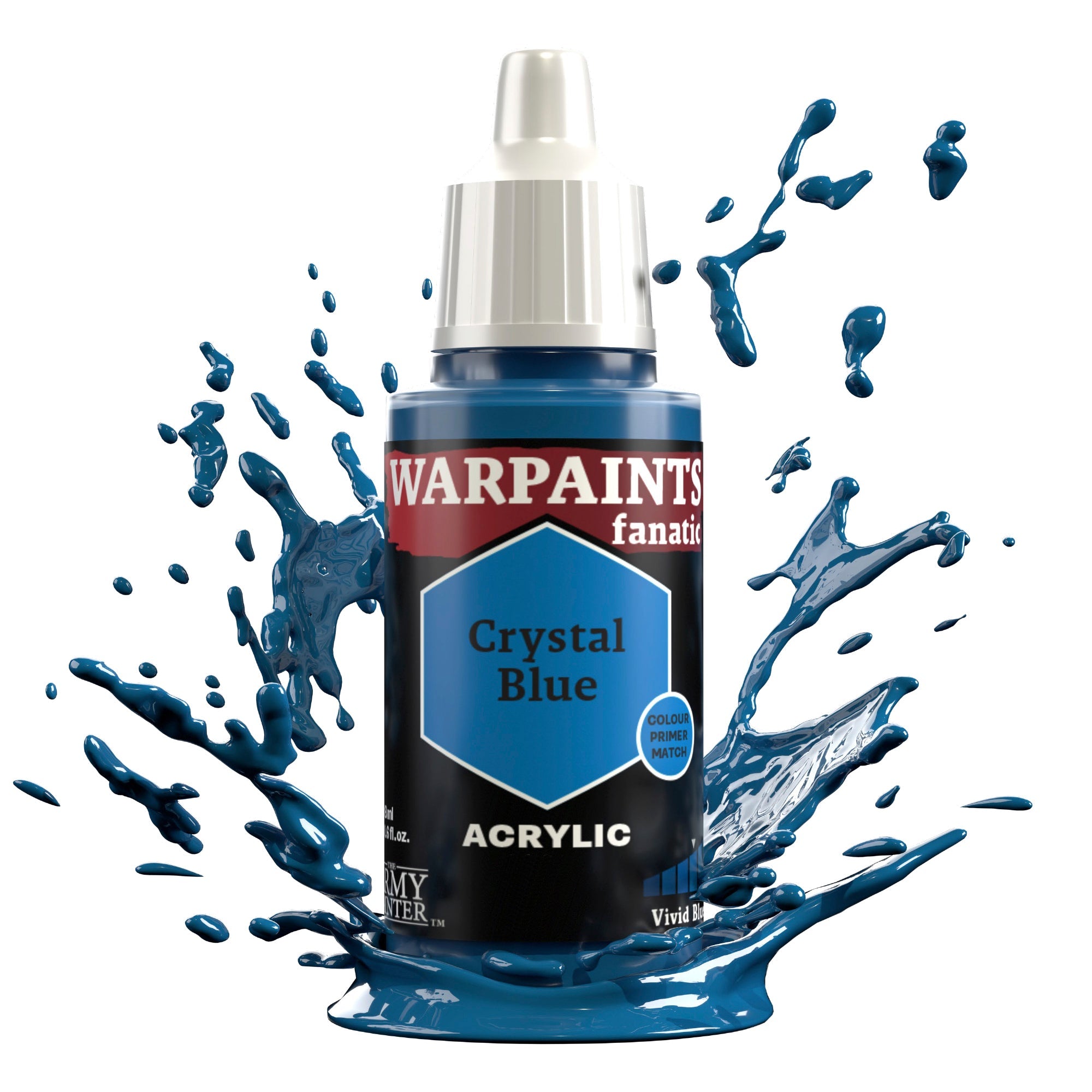 Warpaints Fanatic: Crystal Blue - High-Quality Water-Based Face Paint for Halloween, Cosplay & Body Art - Safe for Kids & Adults