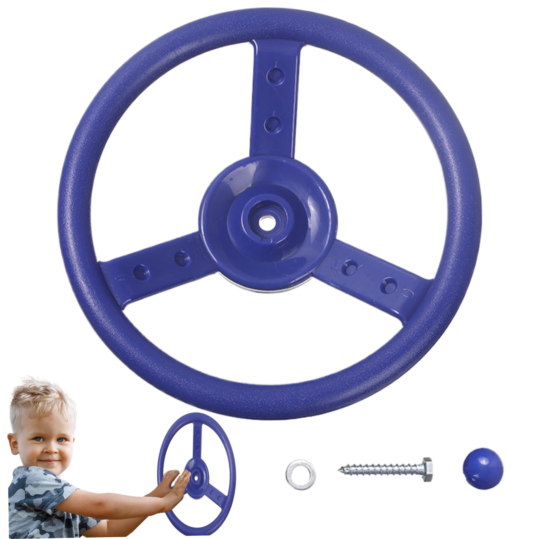 Weduspaty Kids Steering Wheel Toy - Realistic Simulation Car Driving Toy for Toddlers & Children | Perfect for Pretend Play, Road Trips & Early Learning