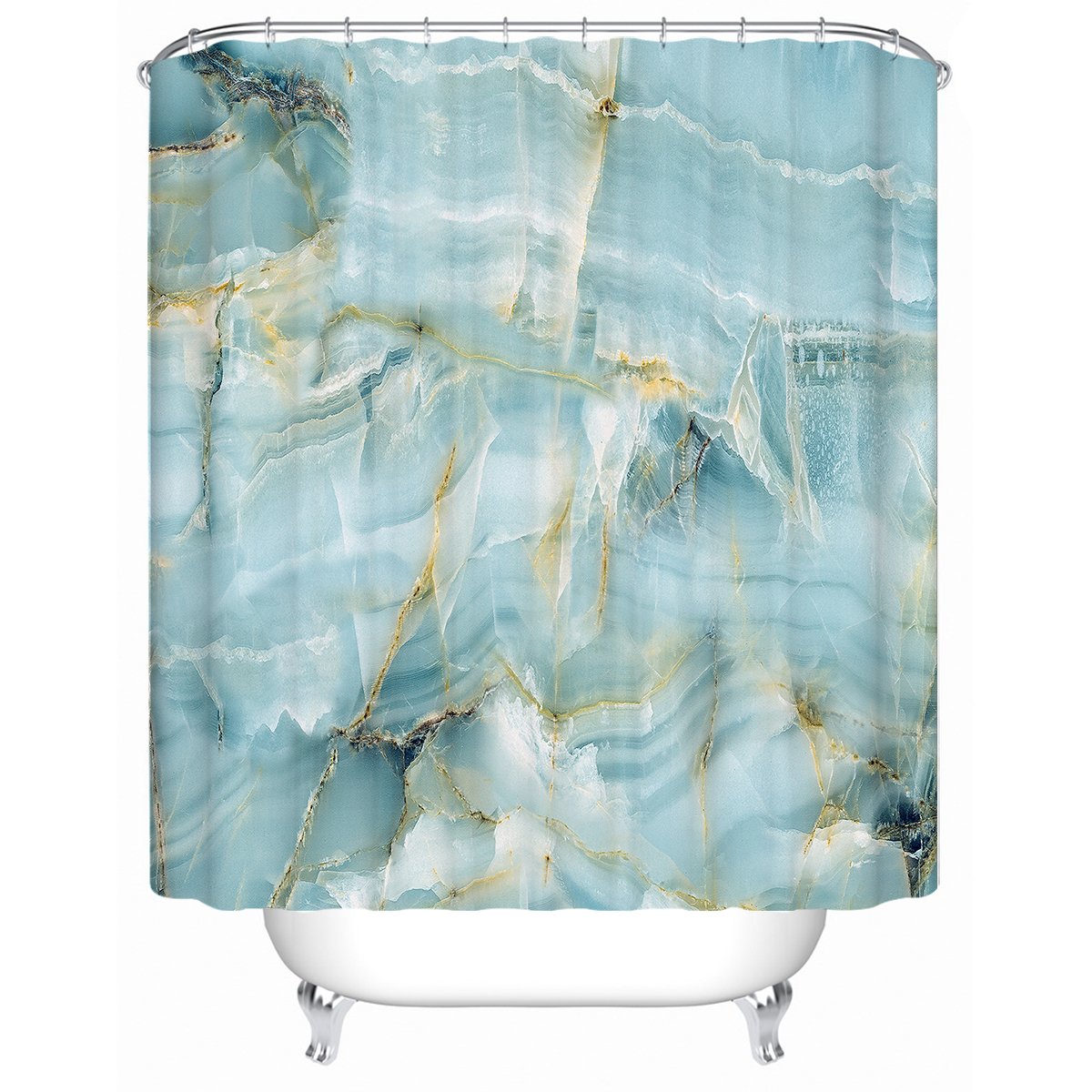 Navagio Beach Waterproof Shower Curtain - Greek Island Coastal Decor for Bathroom, Perfect for Beach & Vacation Theme