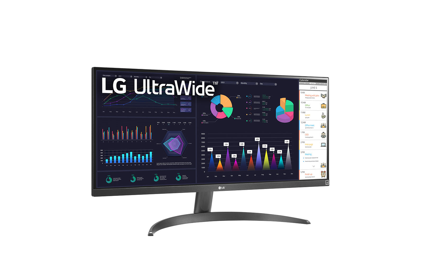 LG 29WQ500-B 29-Inch UltraWide Full HD IPS Monitor - Computer Screen for Home Office, Gaming & Productivity | 21:9 Aspect Ratio | HDR10 | AMD FreeSync