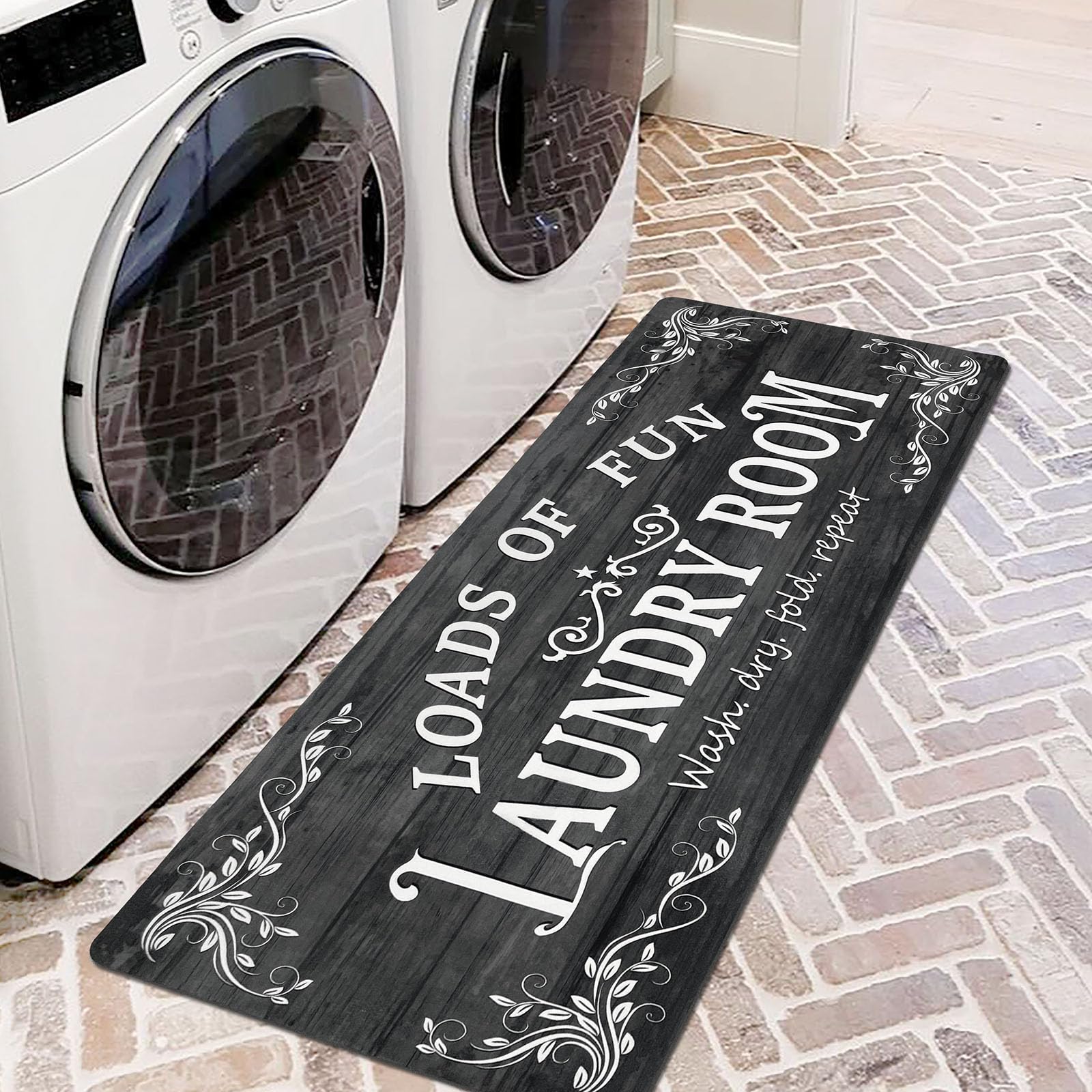Non-Slip Waterproof Laundry Room Rug Runner 20