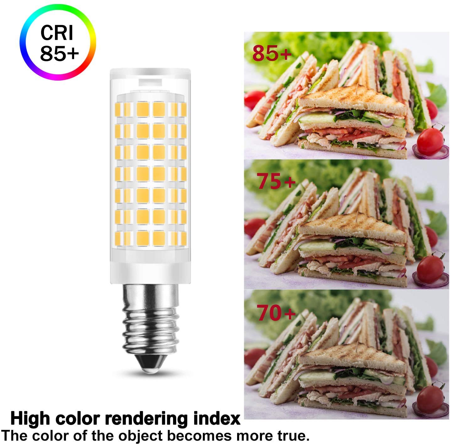 E14 Cooker Hood Bulbs - 2 Pack, 3000K Warm White, AC 110V-130V, European Base - Perfect for Range Hoods, Refrigerators & Sewing Machine Lights - Ideal for Kitchen, Workshop & Home Appliance Lighting