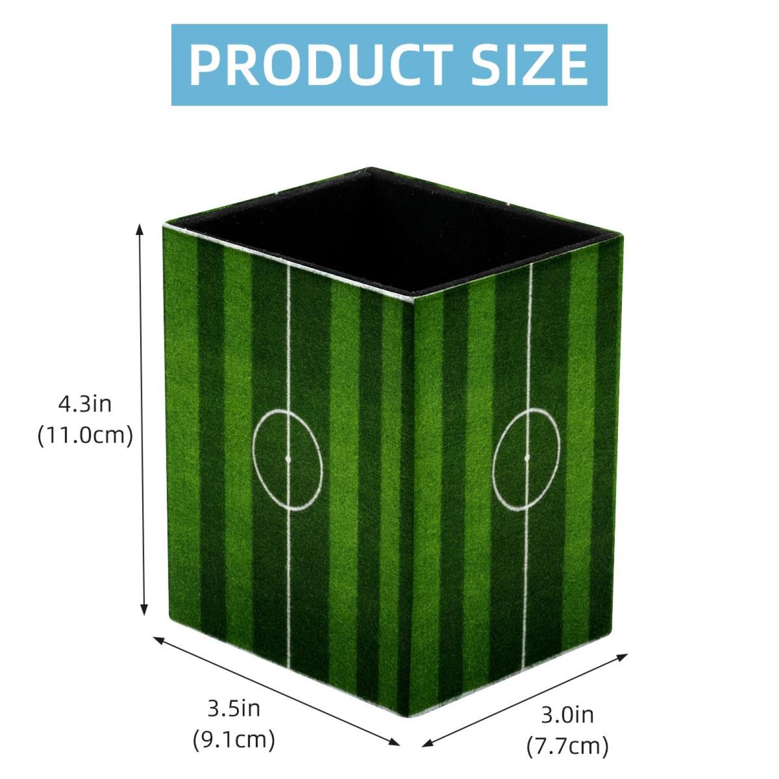 Football-Themed Pen Holder for Desk - Stylish Pencil Organizer with Sports Court Design - Perfect Office Supplies for Football Fans & Workspace Decor