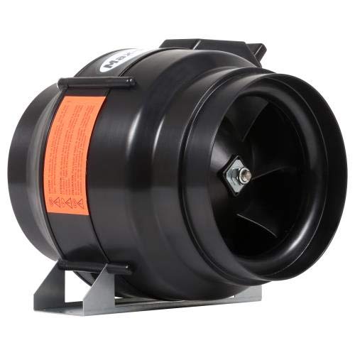 Can-Fan Max Fan 6 Inch 334 CFM Inline Duct Fan - High Performance Ventilation for Grow Tents, Hydroponics & Indoor Air Circulation
