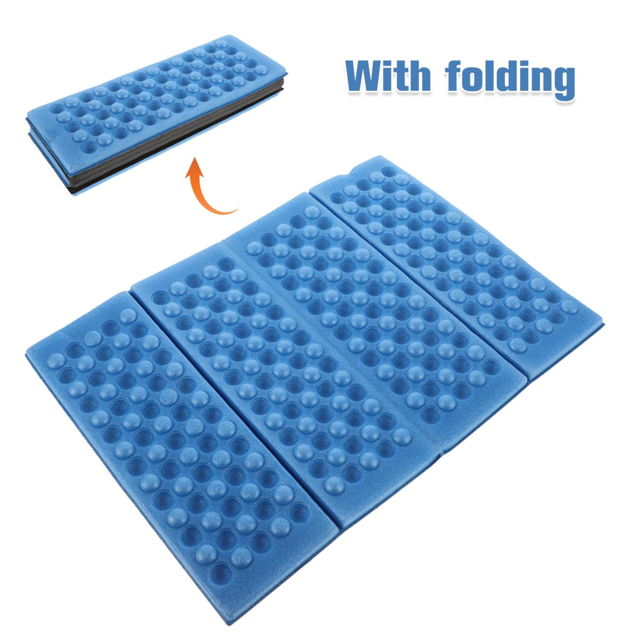 Ultimate Foldable Closed Cell Foam Sleeping Pad - Waterproof Camping Mattress, Picnic Mat & Knee Pads (Red) | Perfect for Outdoor Adventures, Hiking, Backpacking & Home Comfort
