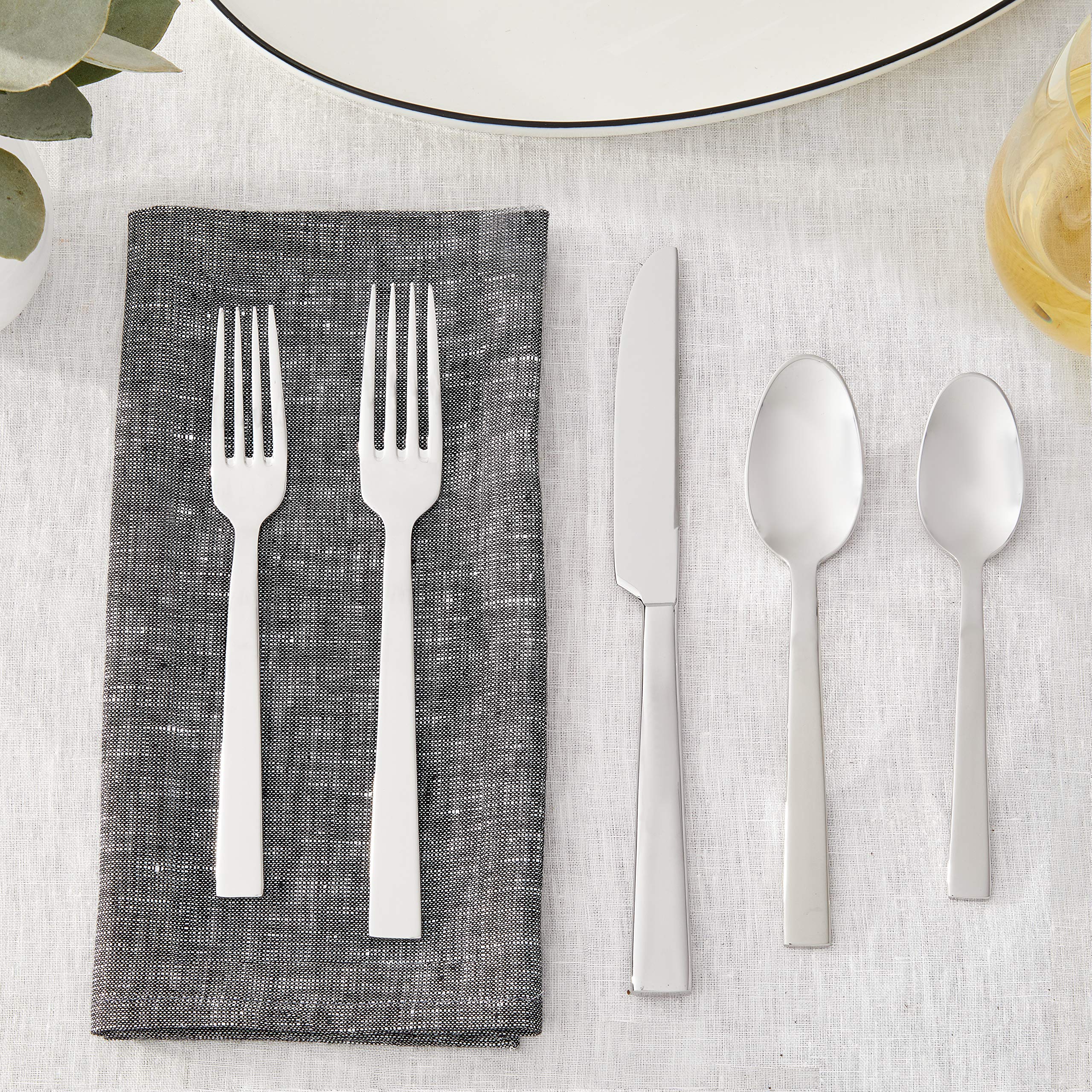 Oneida Community Aero 20-Piece Stainless Steel Flatware Set - Elegant Silverware for Everyday Dining, Dinner Parties & Wedding Gifts